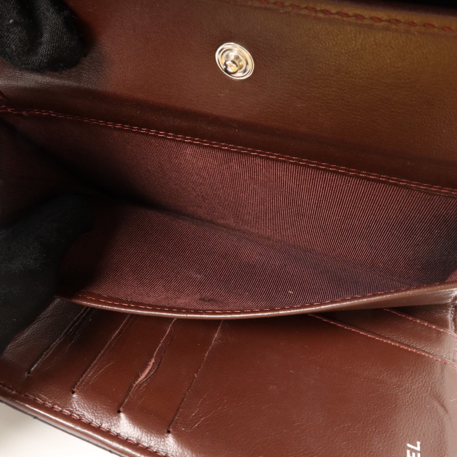 CHANEL 羊皮皮革Classic Long Flap Wallet銀扣長錢包