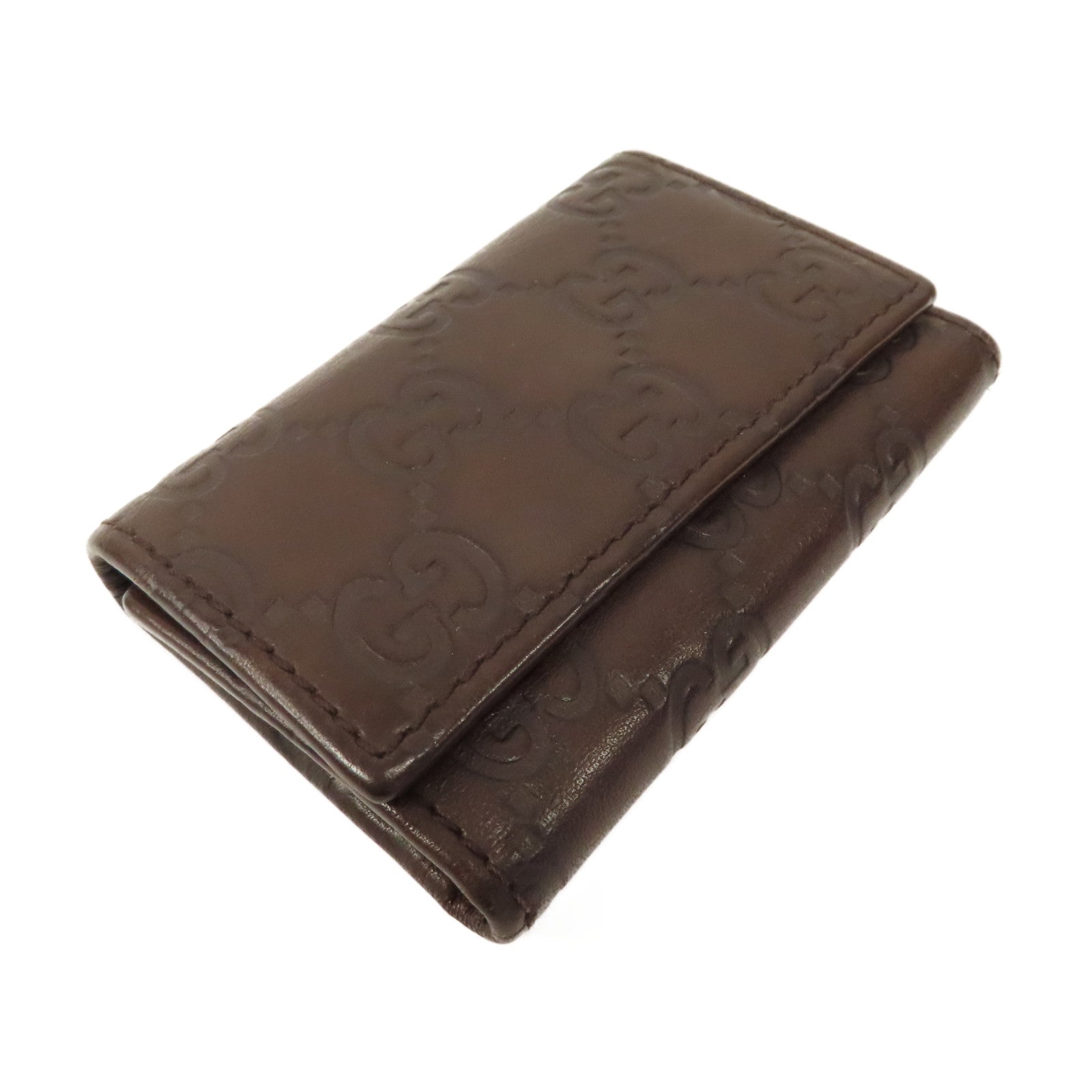 GUCCI 牛皮皮革Key Case鑰匙套啡色