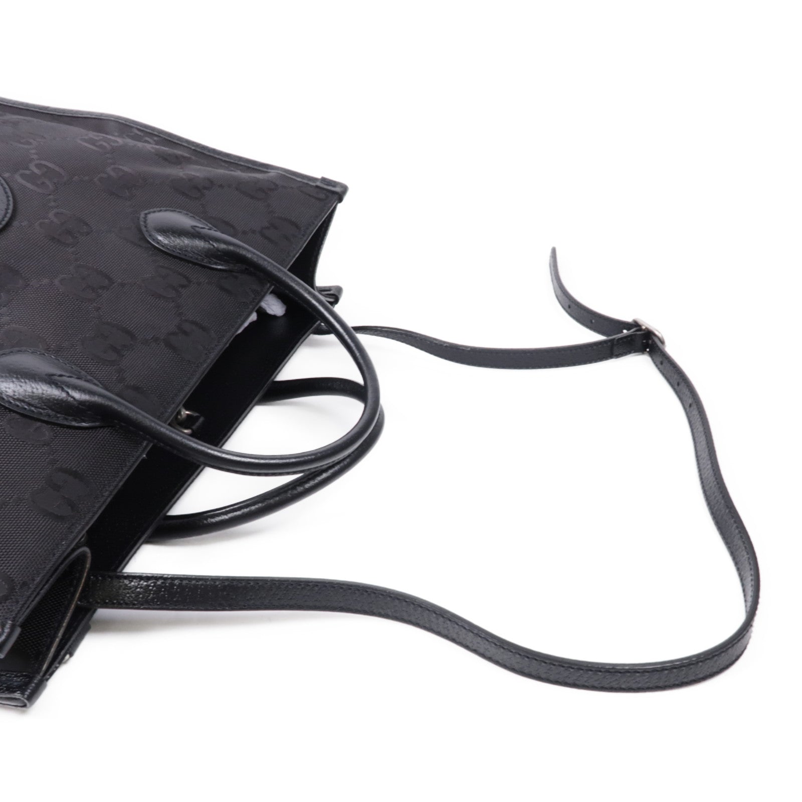 GUCCI 尼龍Off The Grid GG 2 Way Shoulder銀扣手挽肩背兩用袋