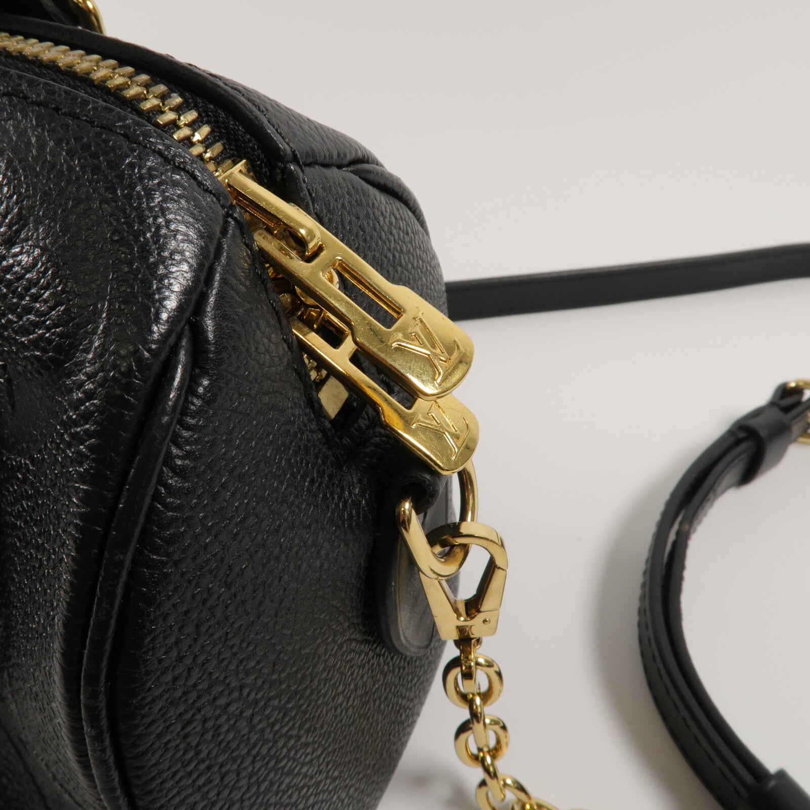 LOUIS VUITTON Monogram Empreinte Speedy Bandoulier 20鏈帶手挽肩背兩用袋