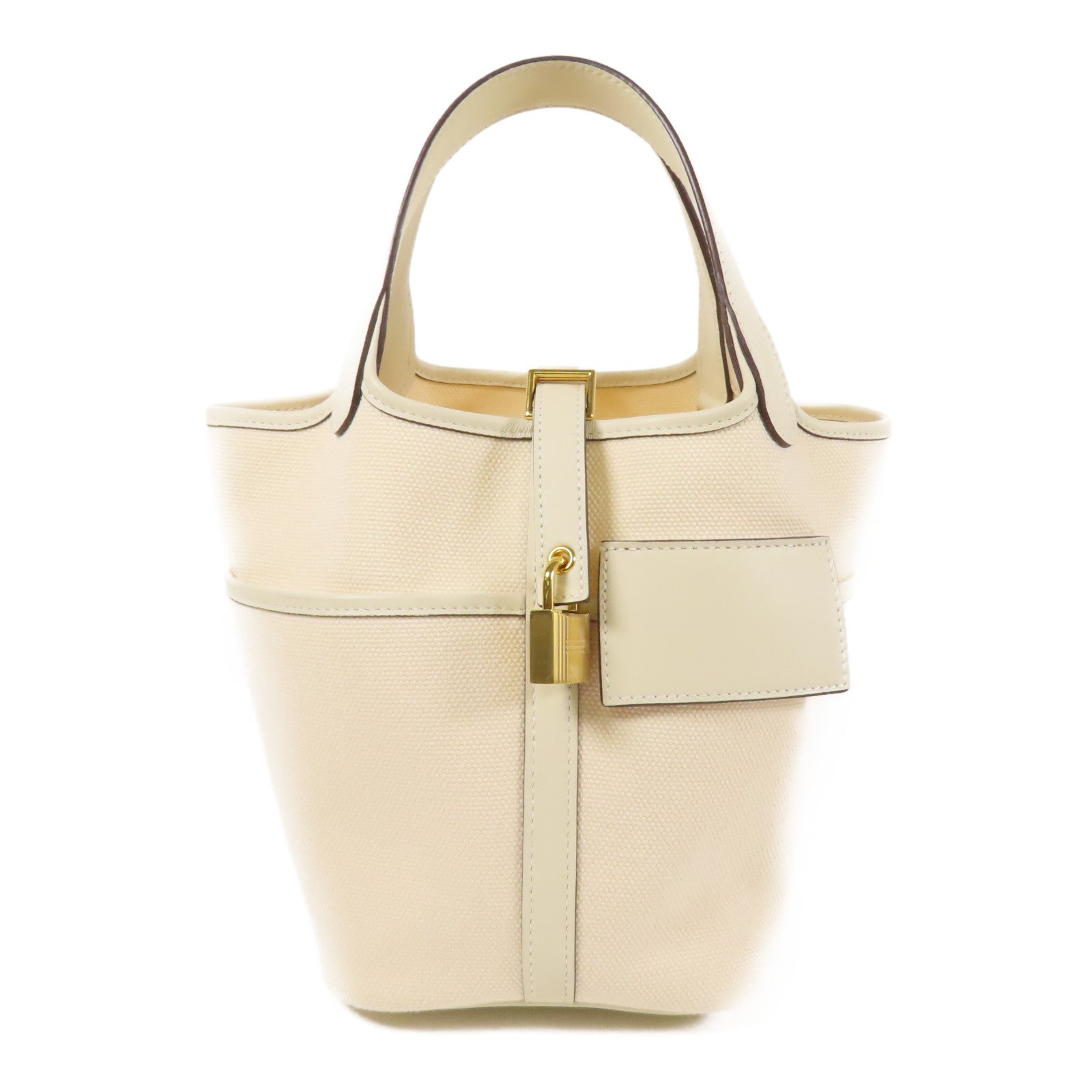 HERMES Toile Goeland Picotin Lock PM金扣手挽袋Nata