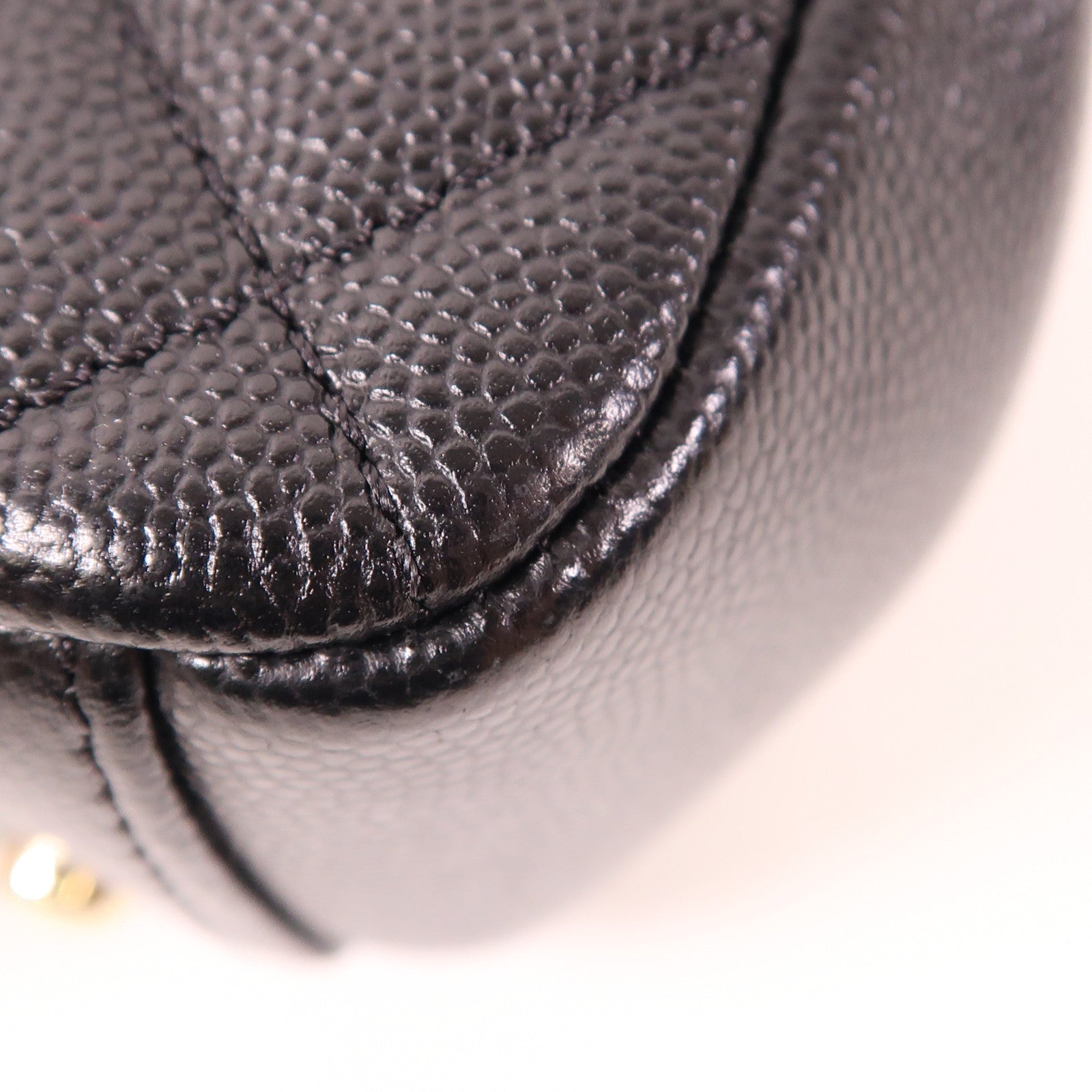 CHANEL CC GHW Business Affinity 2 Way Bag A93749 Calfskin Leather Black