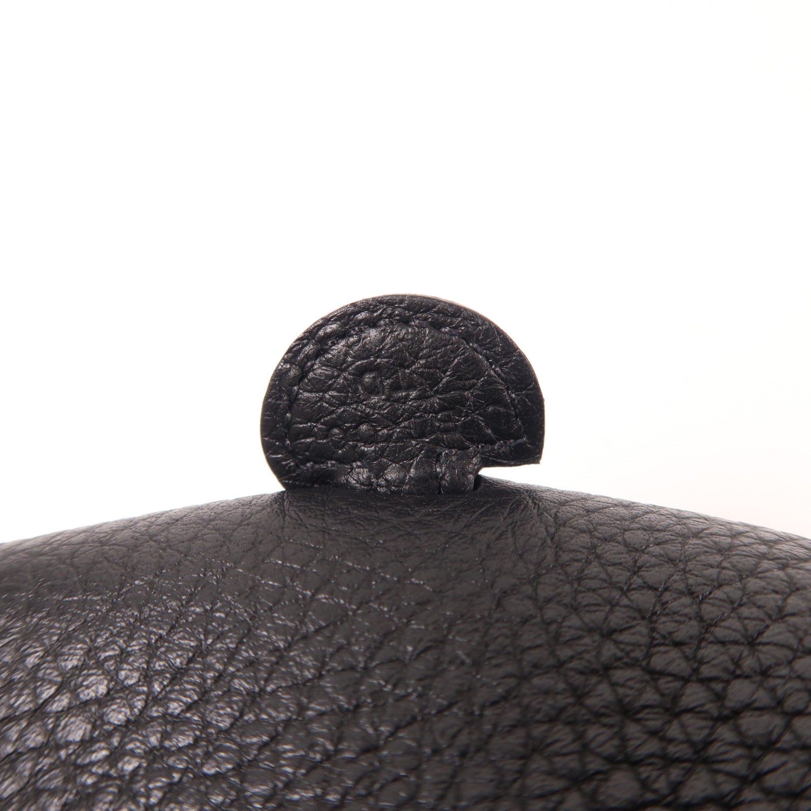 HERMES Clemence皮革Evelyne TPM金扣肩背袋黑色