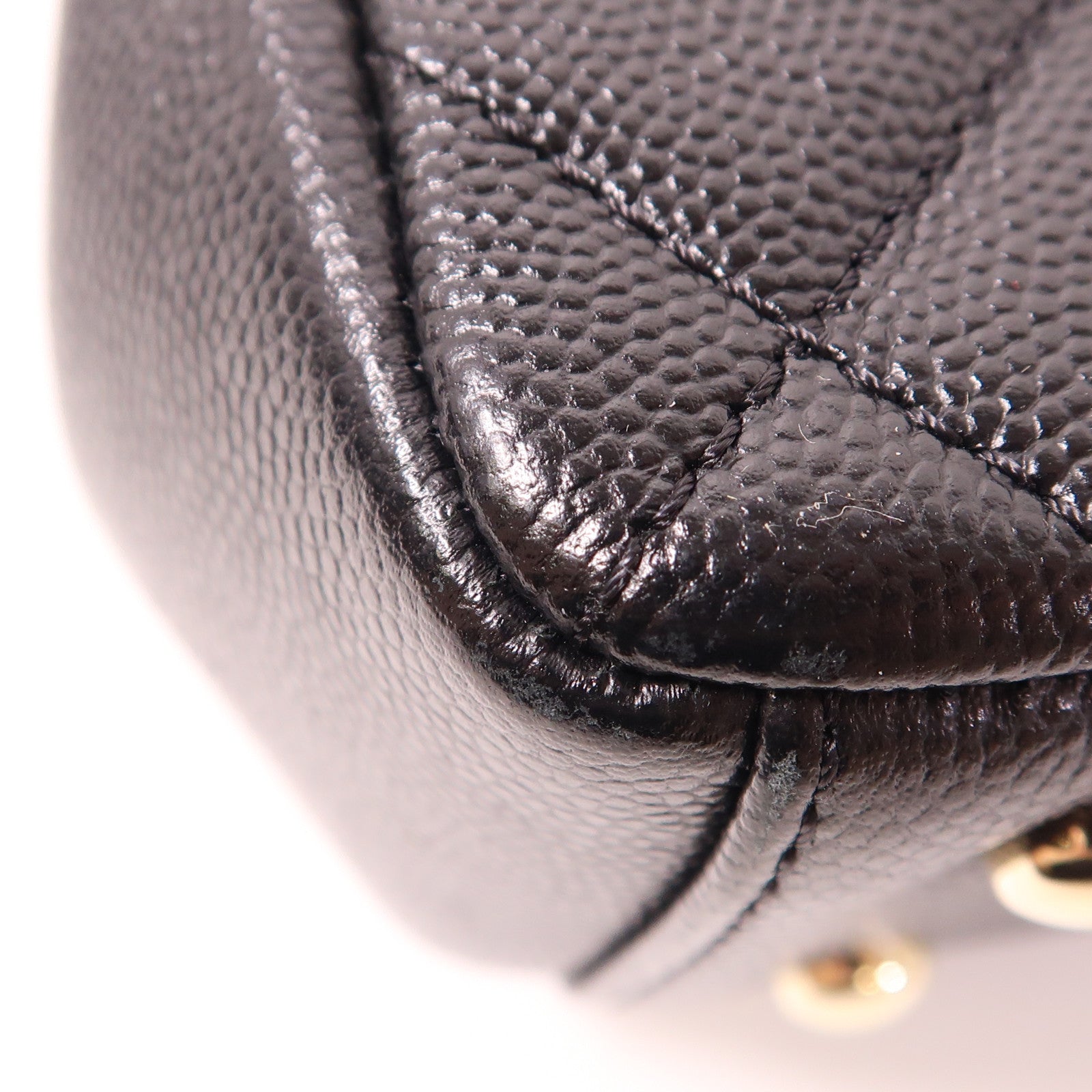 CHANEL CC GHW Business Affinity 2 Way Bag A93749 Calfskin Leather Black