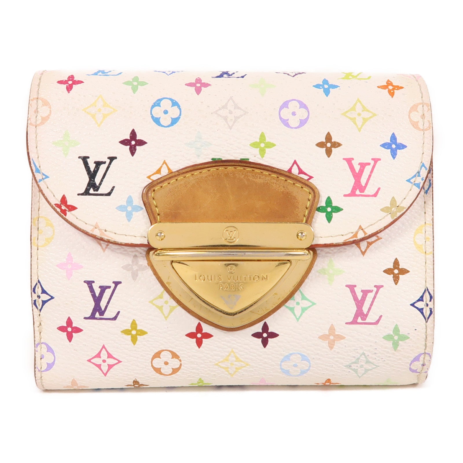 LOUIS VUITTON Monogram Multicolore Portefeuille Koala Wallet金扣錢包白色