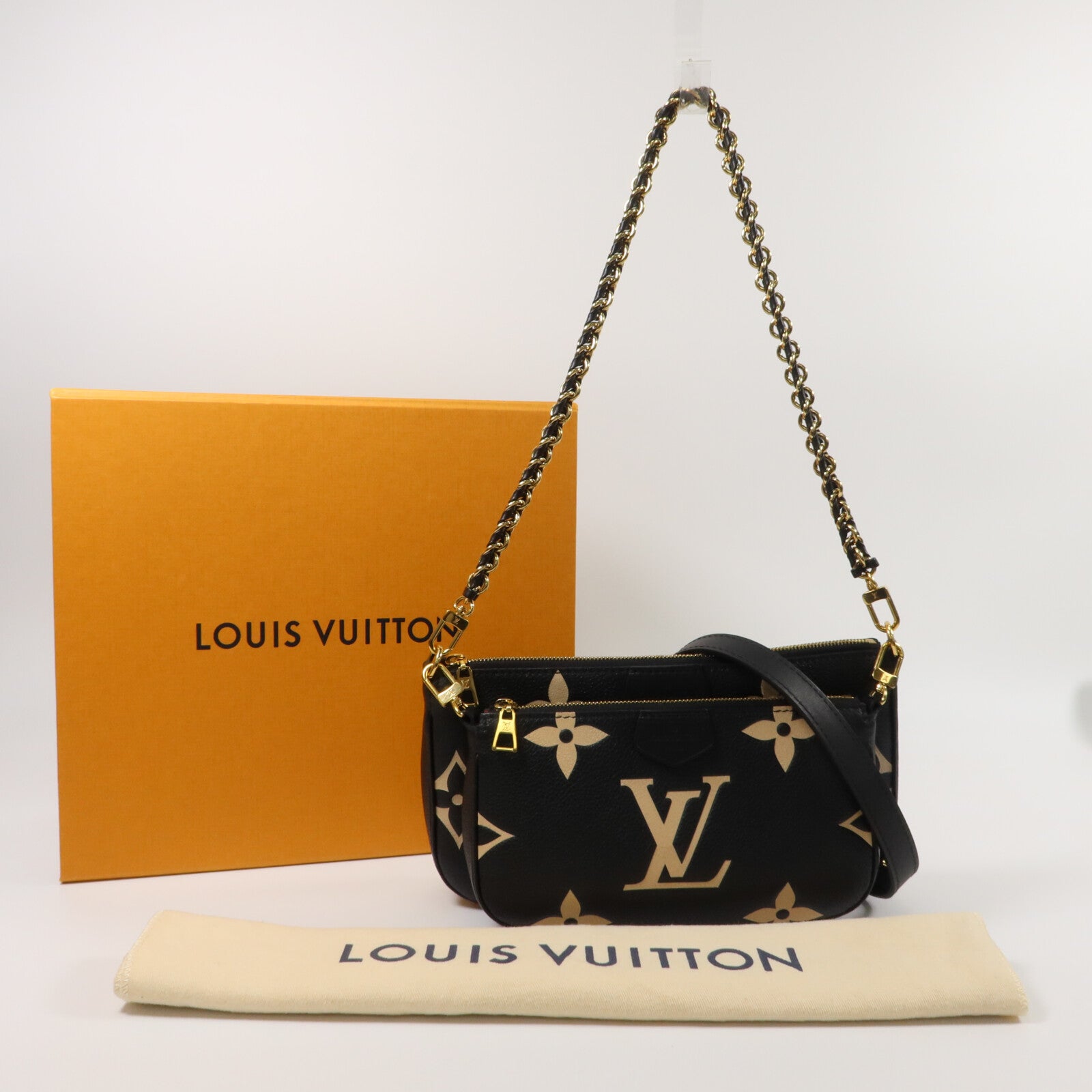 LOUIS VUITTON Monogram Empriente Multi Pochette Accessoires手挽肩背兩用袋