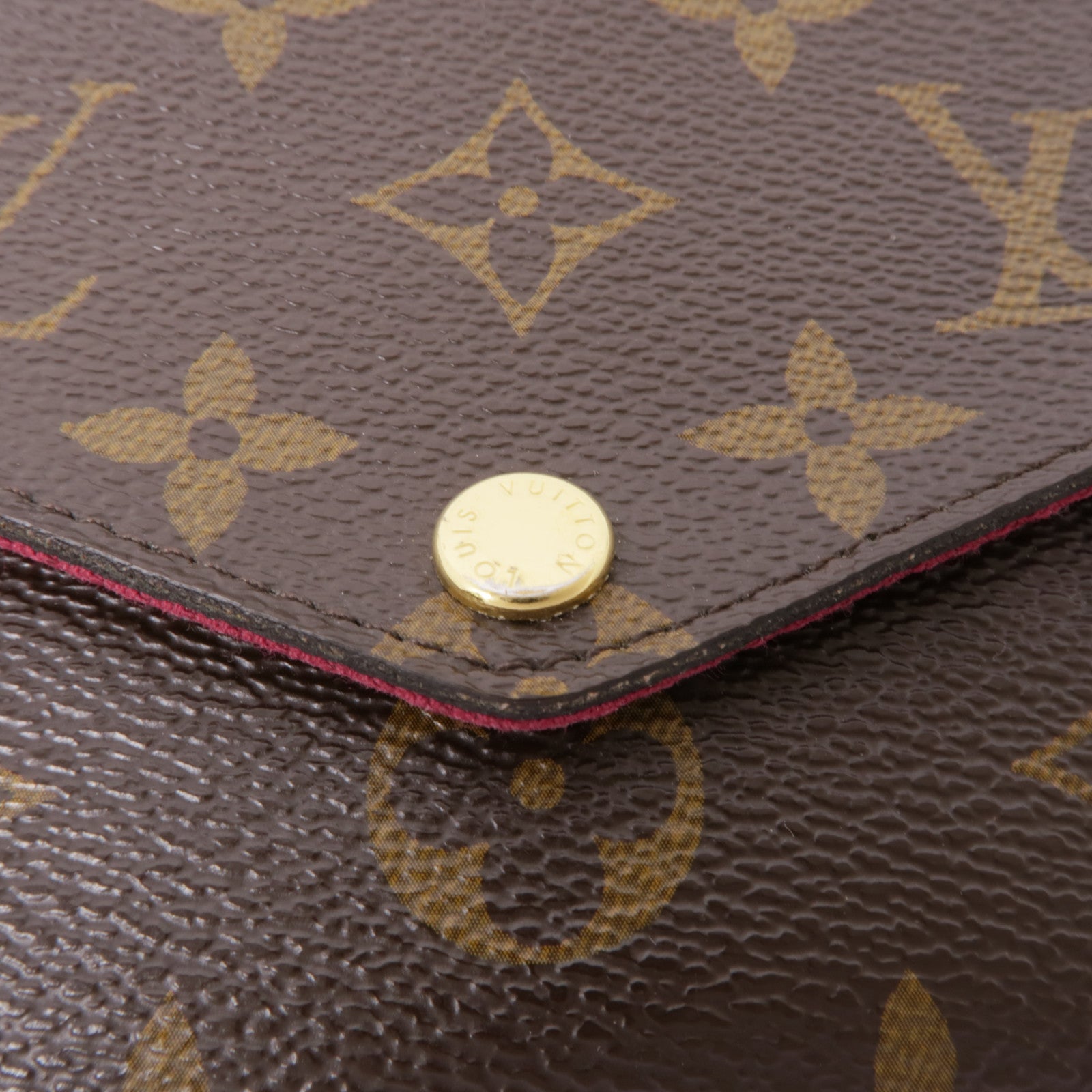 LOUIS VUITTON Monogram Pochette Felicie金扣鏈帶肩背袋