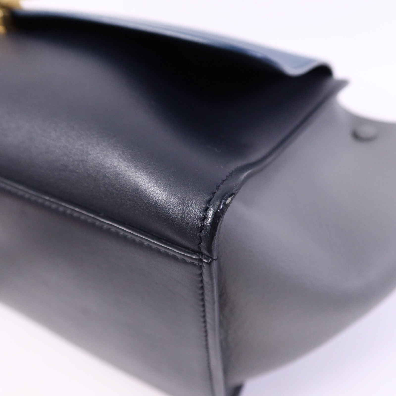 CELINE 牛皮皮革Trapeze金扣手挽肩背兩用袋