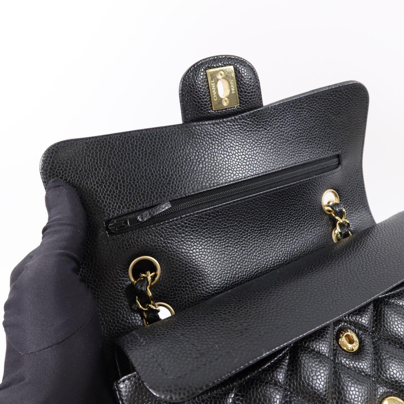 CHANEL 牛皮皮革Classic 23鏈帶肩背袋