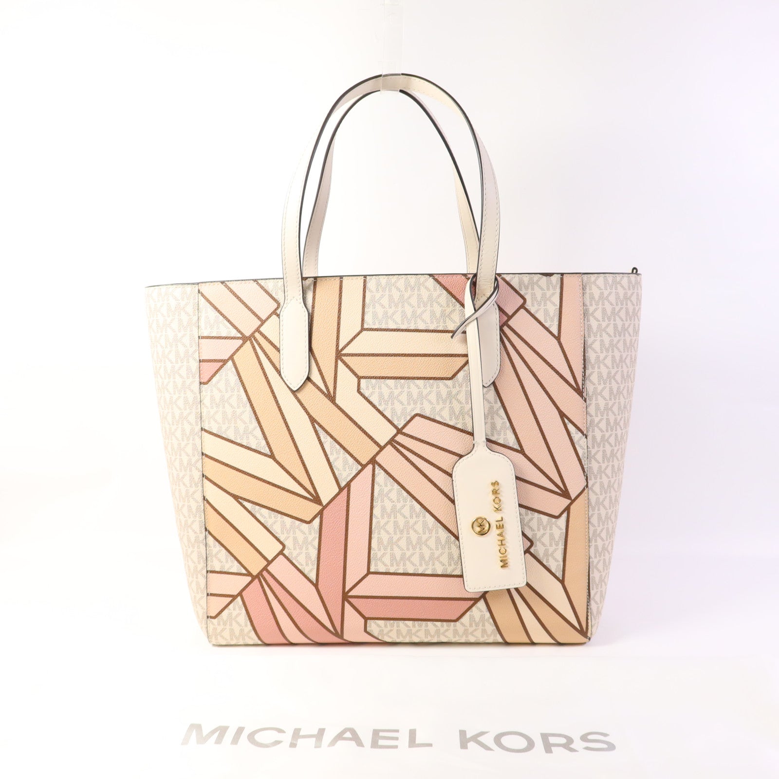 Michael Kors 塗層帆布Tote Bag金扣手挽袋