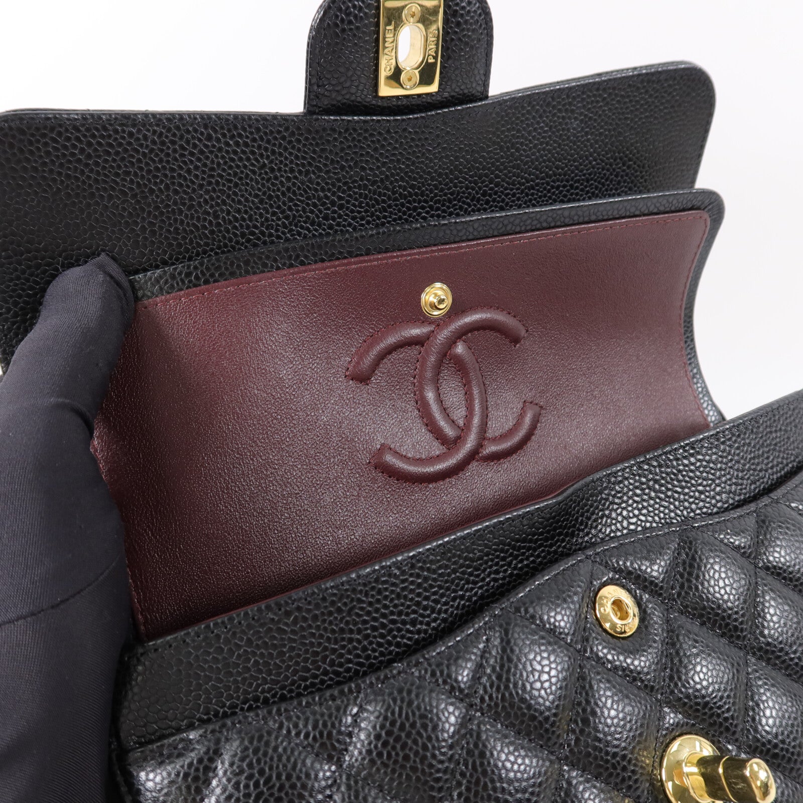 CHANEL 牛皮皮革Classic 23鏈帶肩背袋