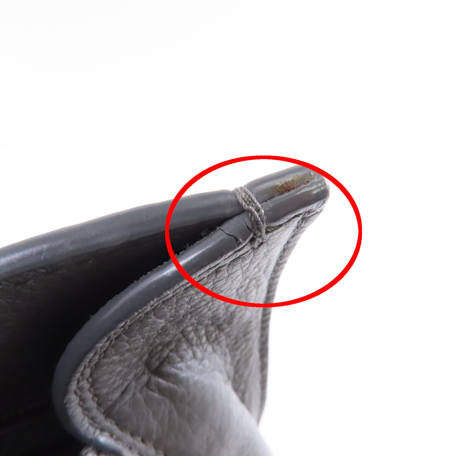 BALENCIAGA 羊皮皮革2way Shoulder Bag銀扣手挽肩背兩用袋灰色