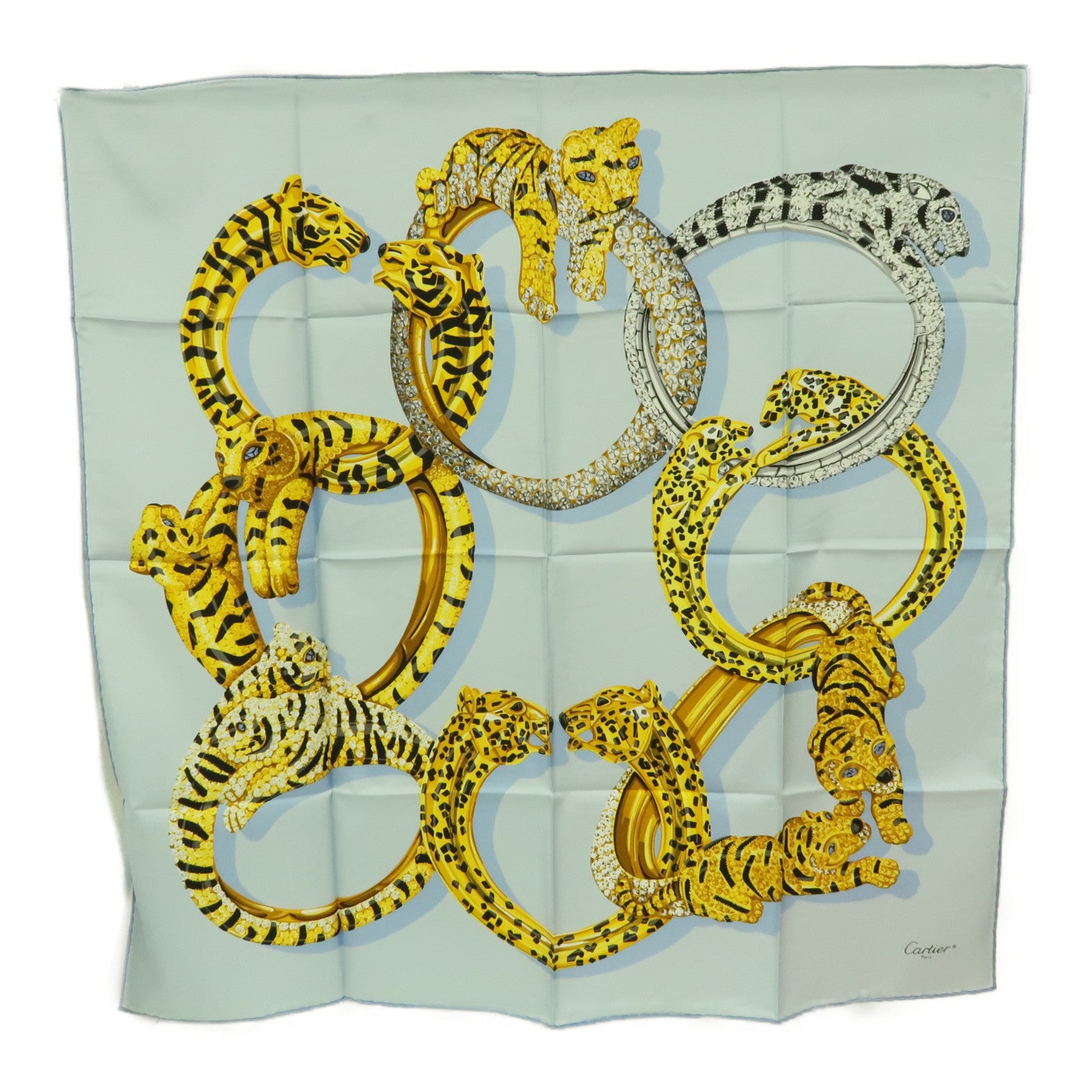 CARTIER 絲質Scarf絲巾