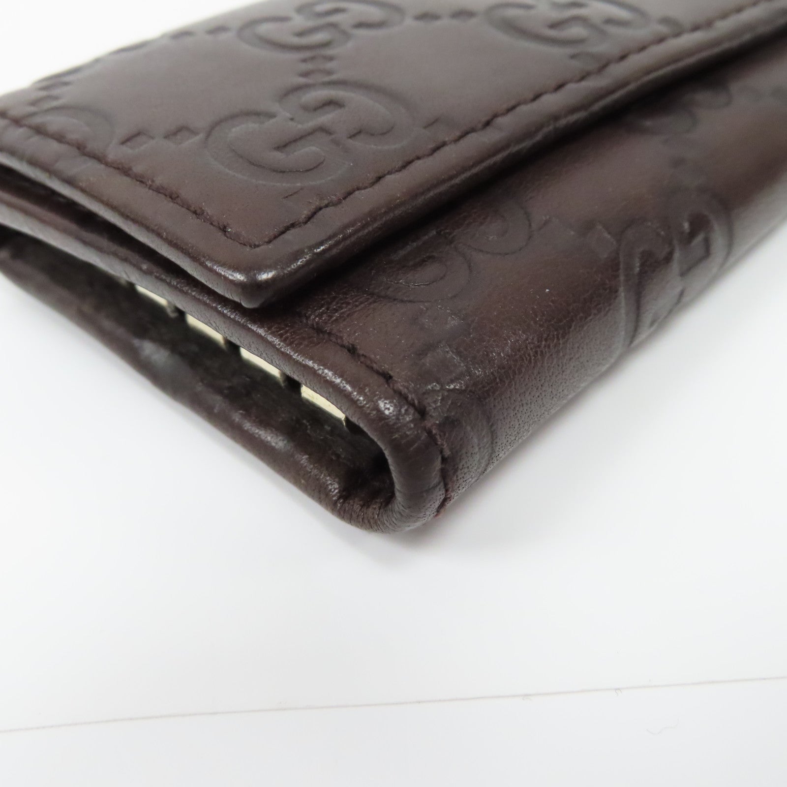 GUCCI 牛皮皮革Key Case鑰匙套啡色