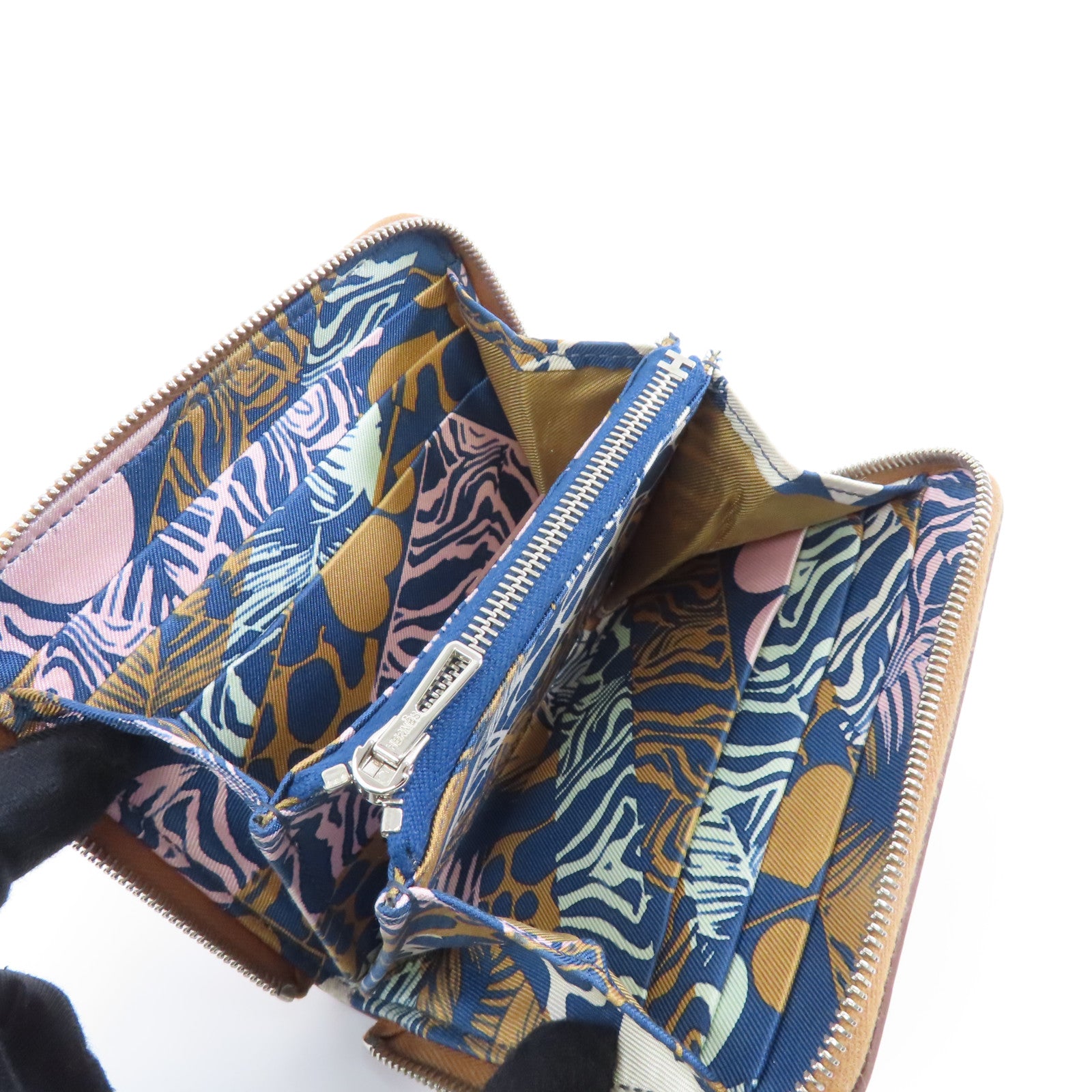 HERMES Evercolor皮革Silk in Compact Wallet銀扣錢包37 Gold經典駝色