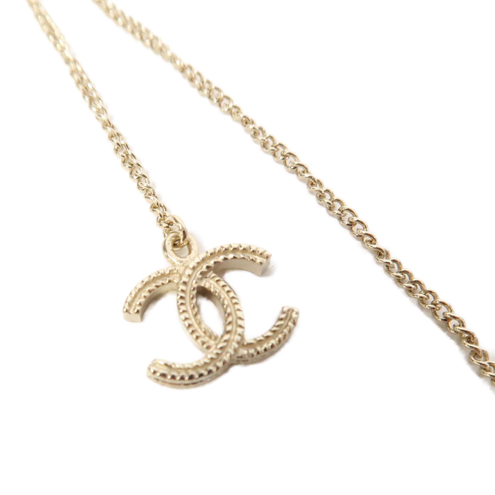 CHANEL 金屬Necklace項鍊紅色