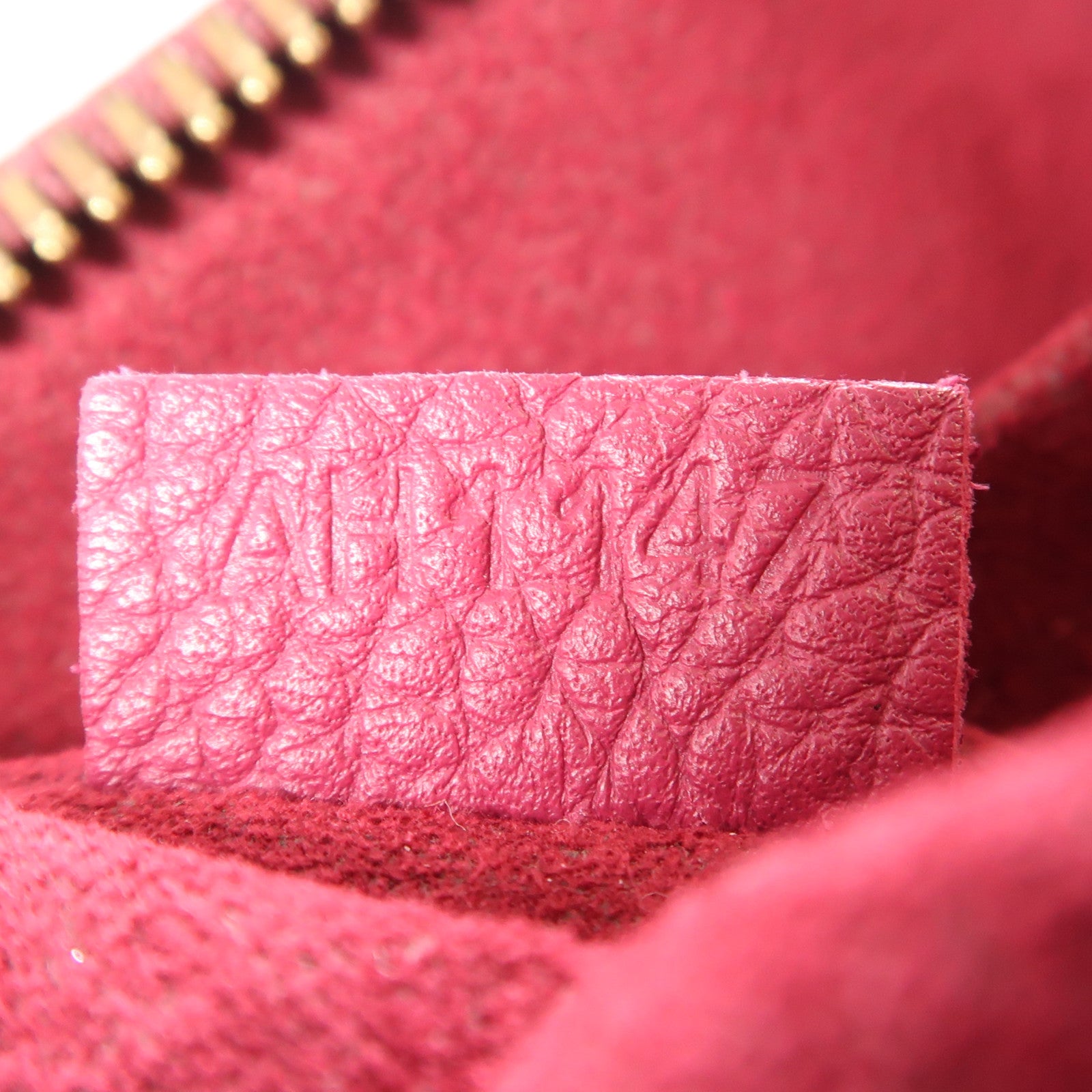 LOUIS VUITTON Damier Hyde Park金扣手挽肩背兩用袋棕色/紅色