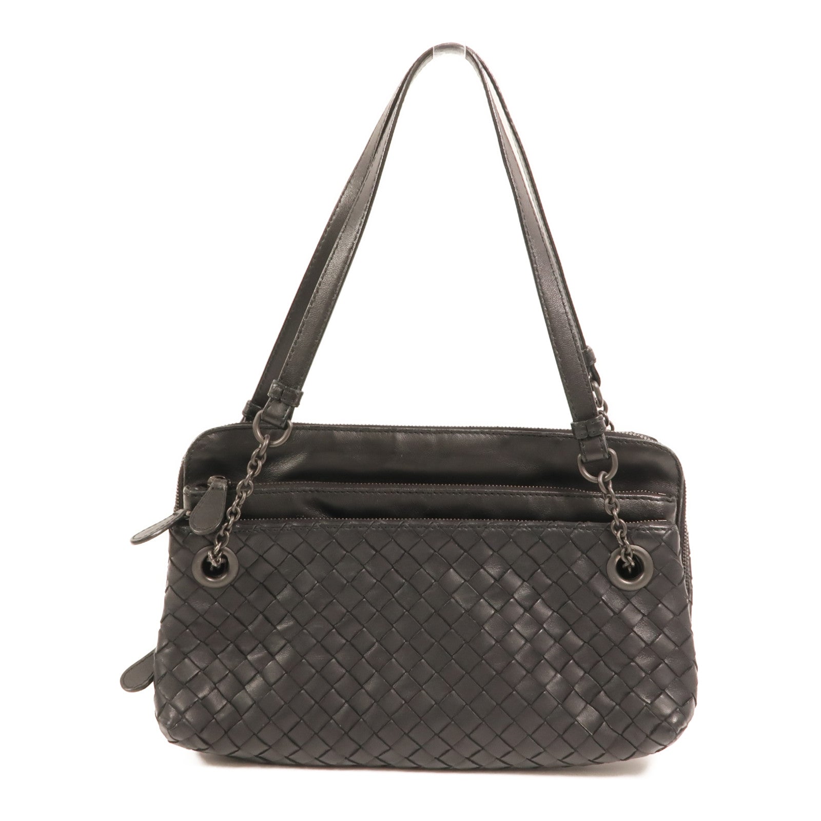 BOTTEGA VENETA 牛皮皮革Shoulder Bag鏈帶肩背袋