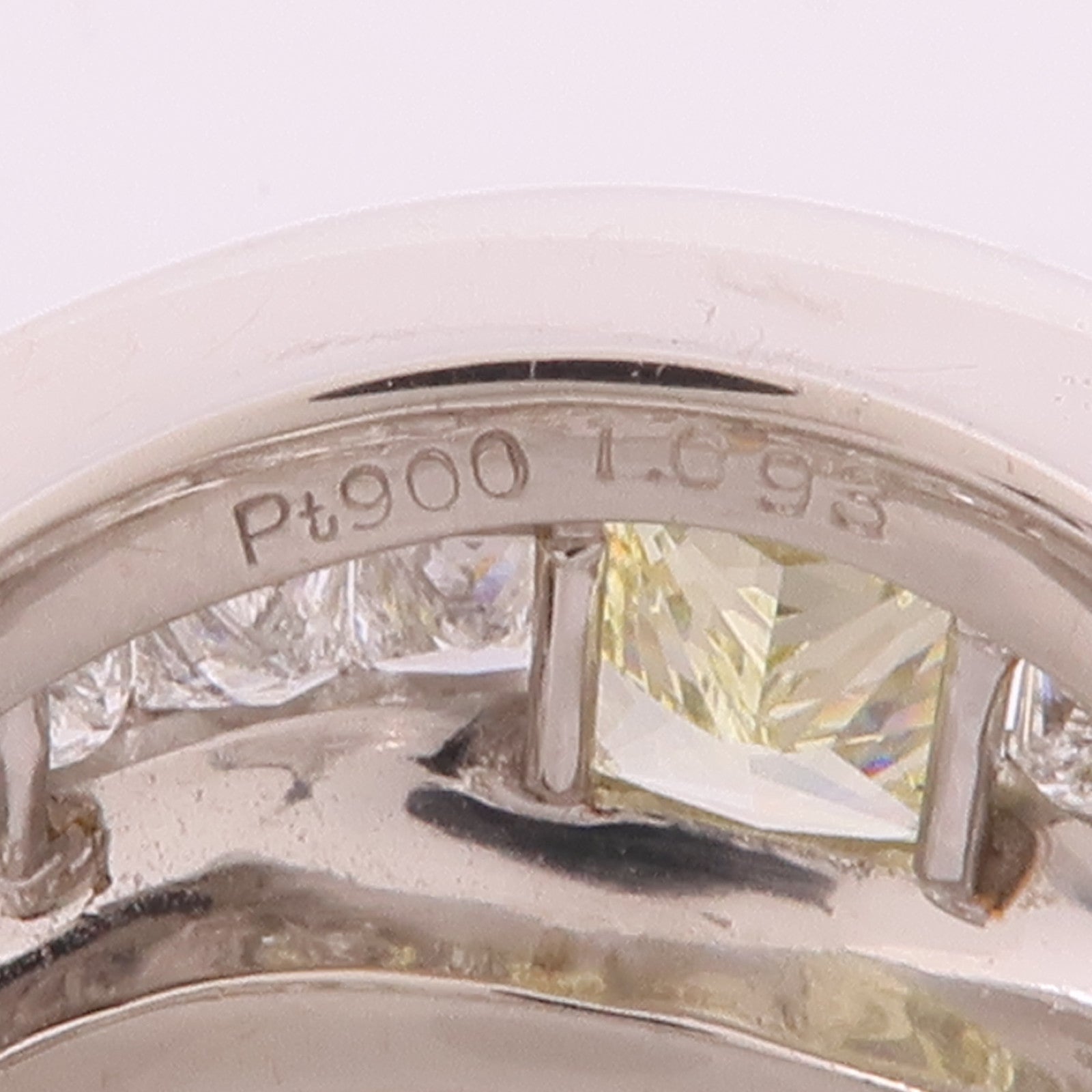 JEWELRY PT900鉑金Moissanite Ring戒指US#6.5
