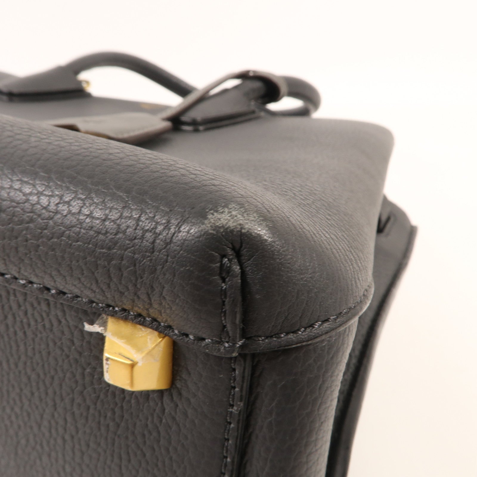 MCM 牛皮皮革Shoulder Bag金扣手挽肩背兩用袋