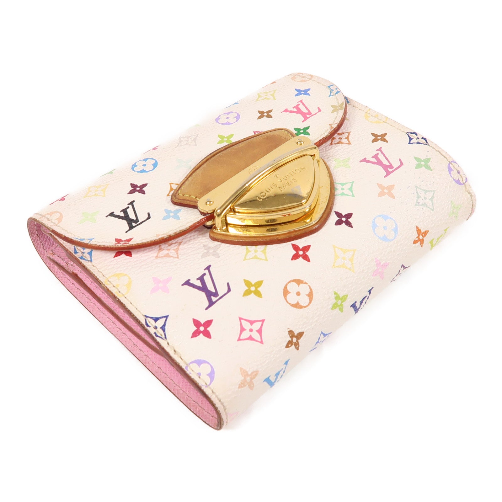 LOUIS VUITTON Monogram Multicolore Portefeuille Koala Wallet金扣錢包白色
