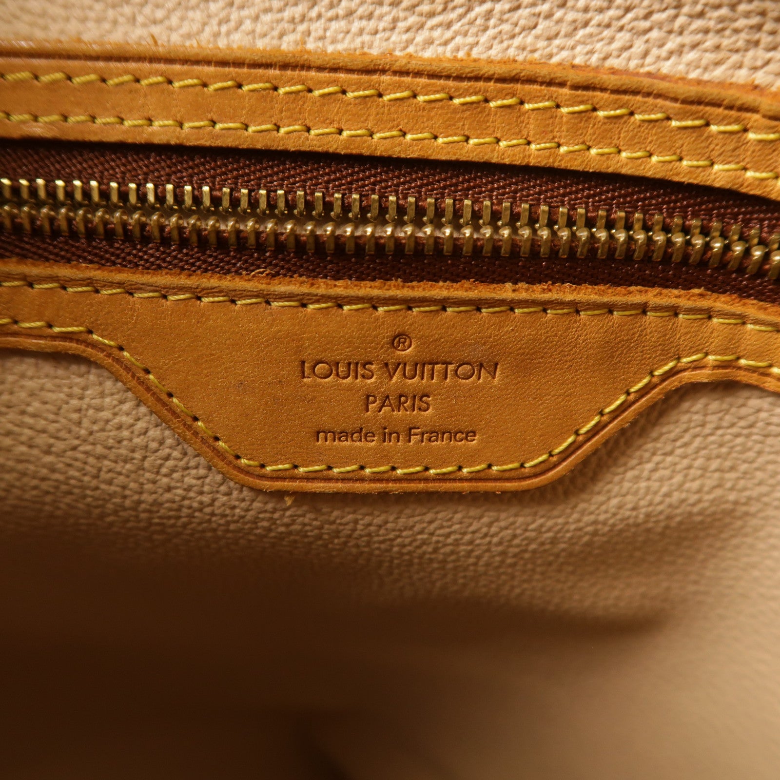 LOUIS VUITTON 【激減優惠】Monogram Bucket GM金扣手挽袋棕色