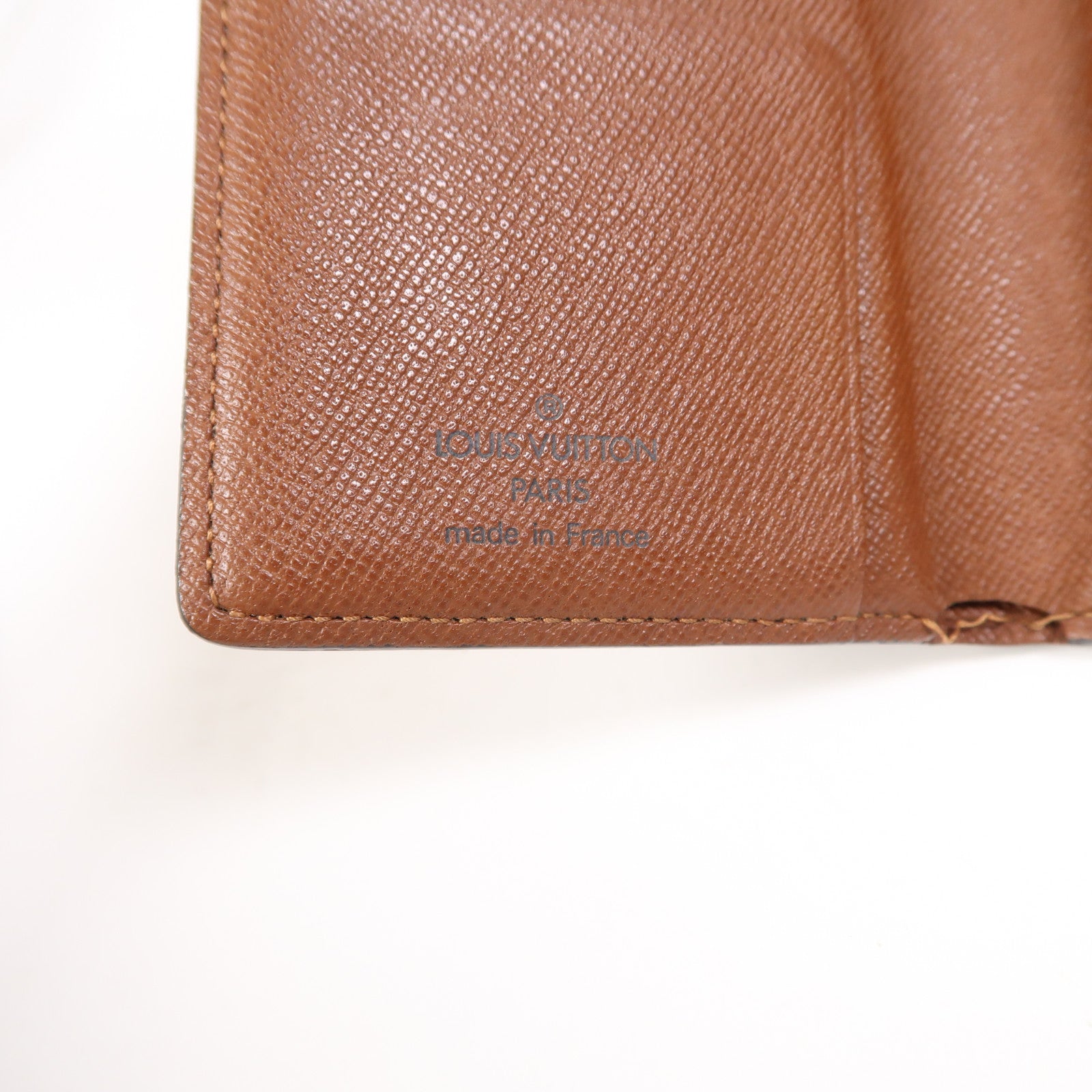 LOUIS VUITTON LV GHW Tri-fold Long Wallet Monogram M60003 Brown