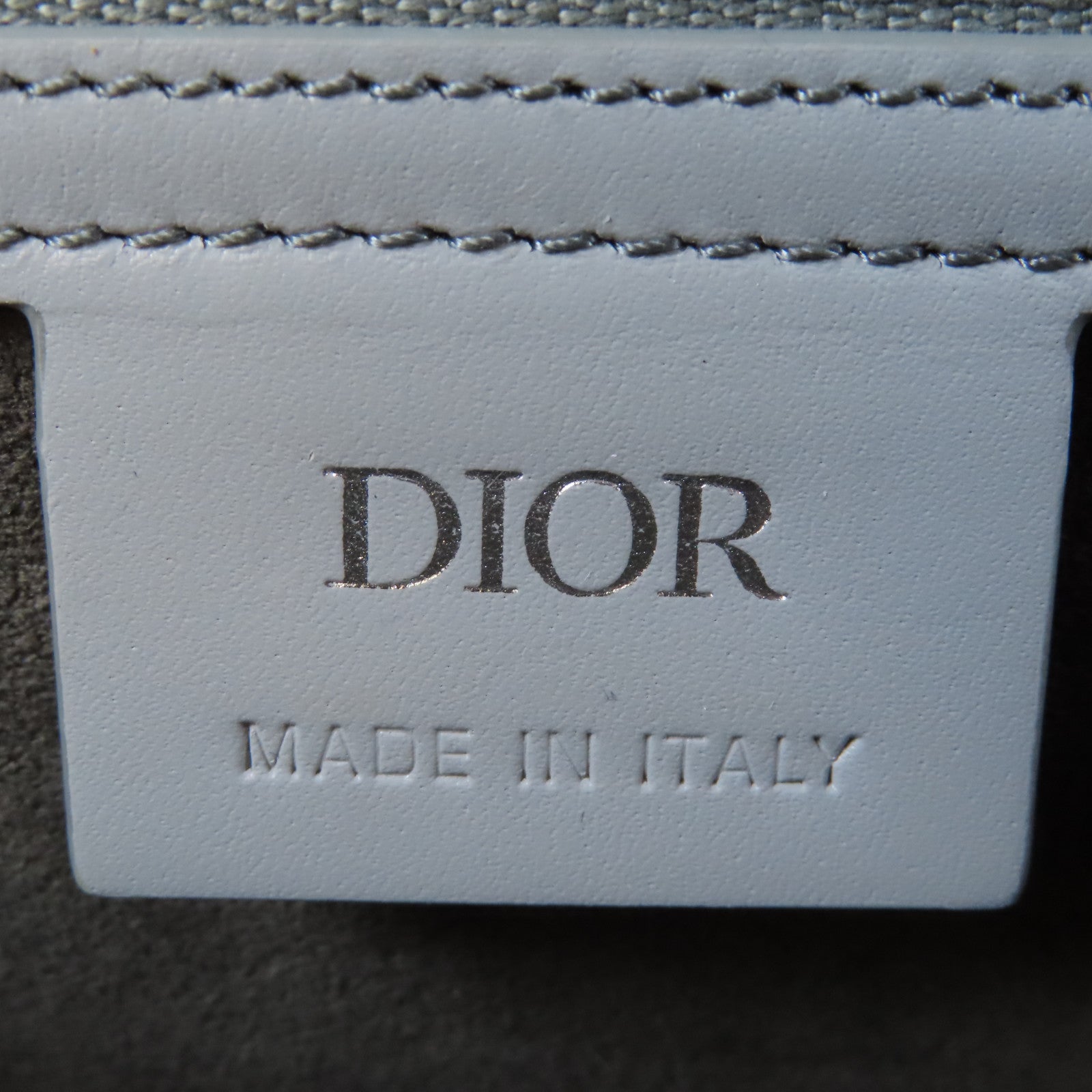 Dior 【激減優惠】牛皮皮革Shoulder Bag銀扣肩背袋灰色