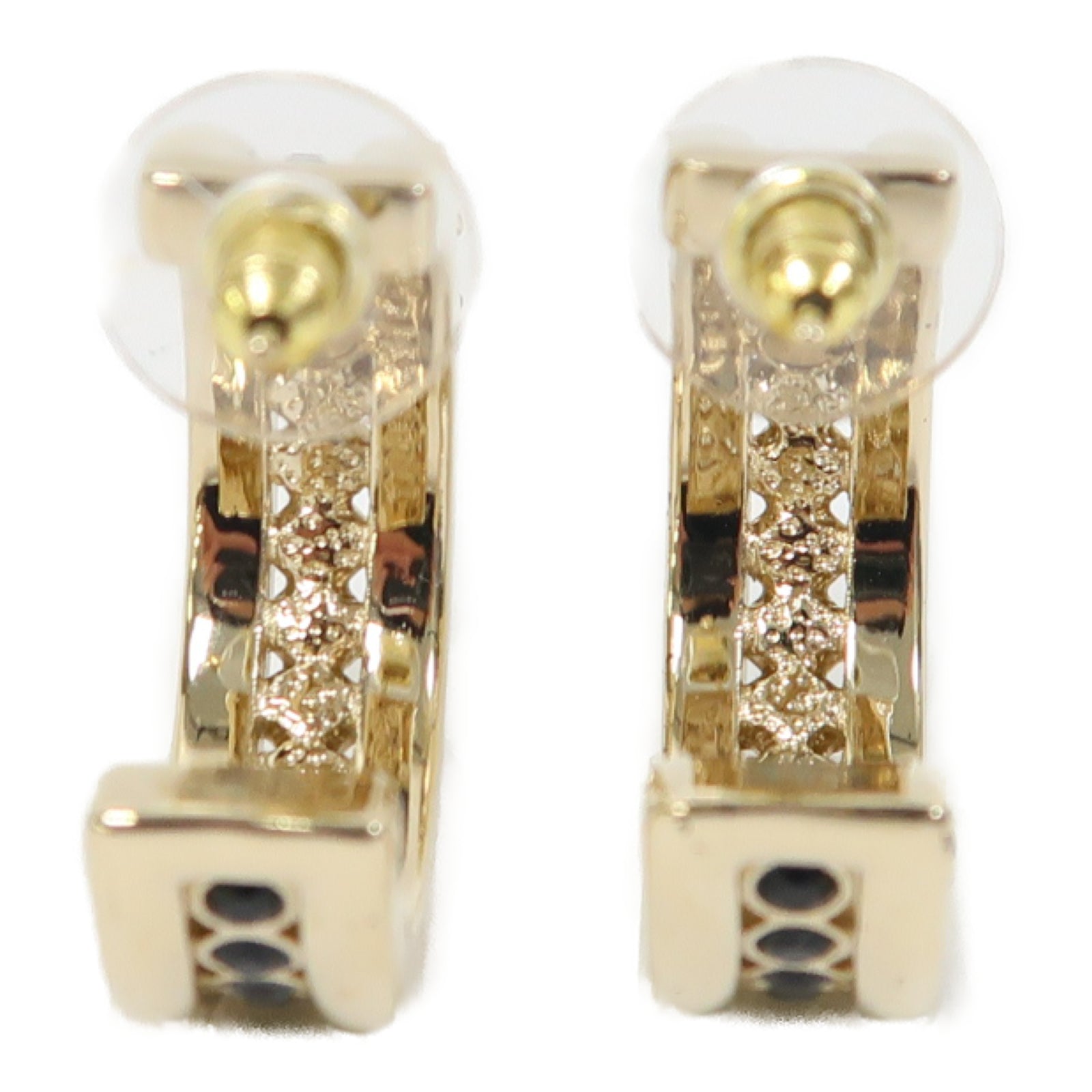 CHANEL 金屬Earrings耳環金色/黑色