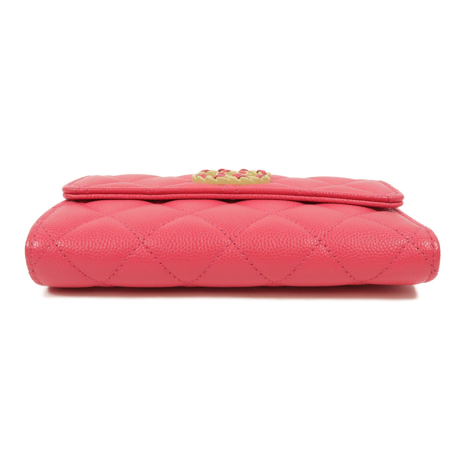 CHANEL 牛皮皮革C19 Wallet長錢包