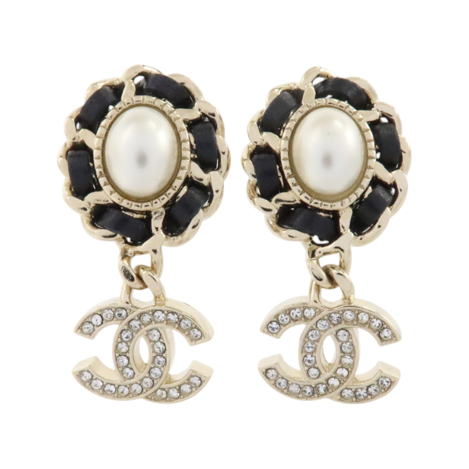 CHANEL 金屬/皮革/PVC Earrings耳環