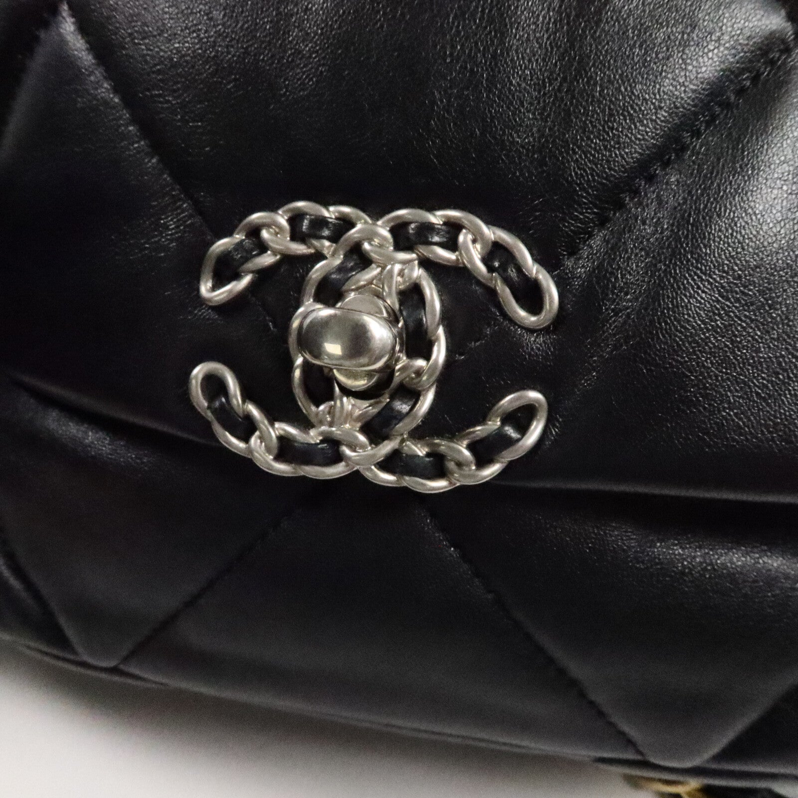 CHANEL 羊皮皮革Chanel 19 Small手挽肩背兩用袋