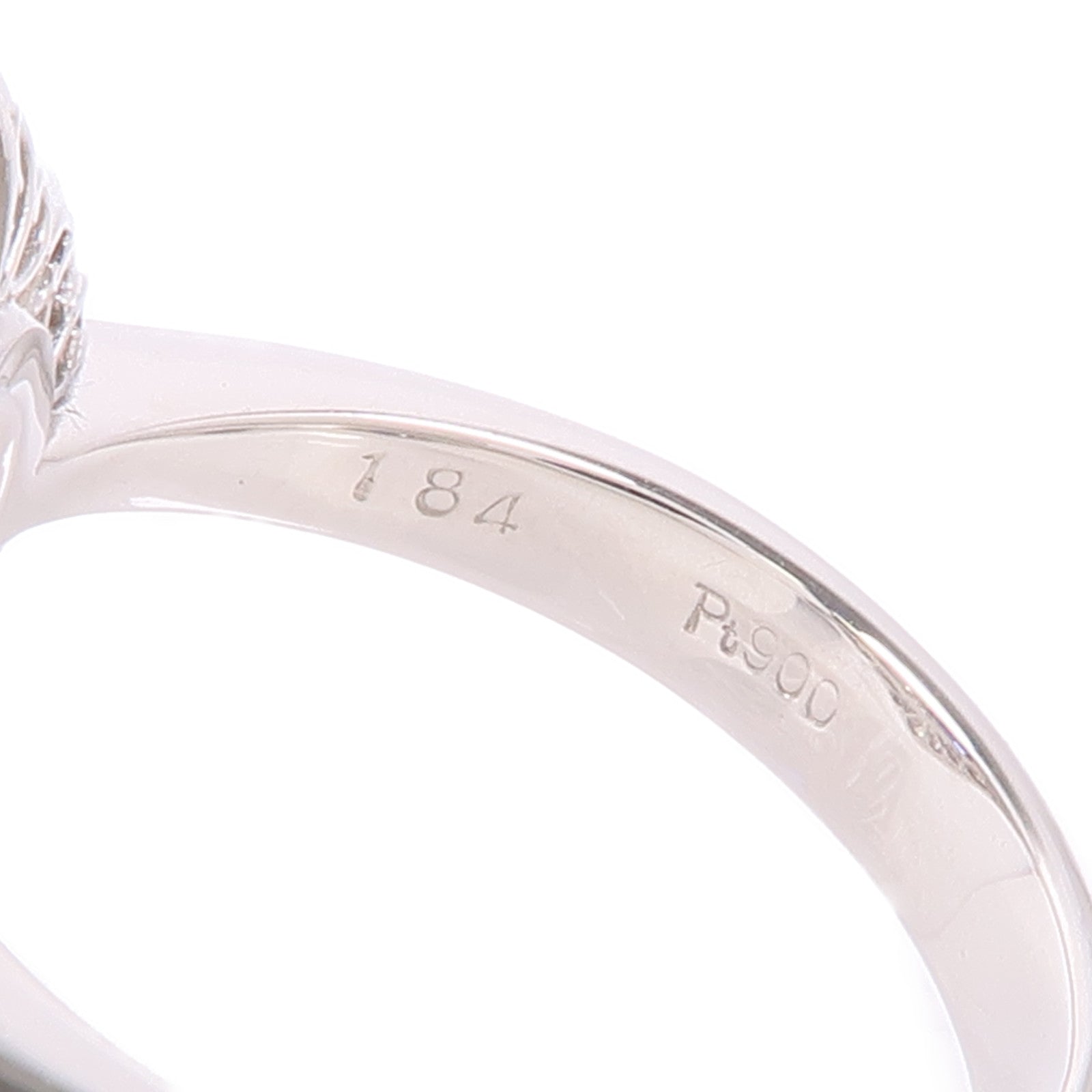 JEWELRY PT900鉑金Sapphire/Diamond Ring藍寶石/鑽石戒指US#6