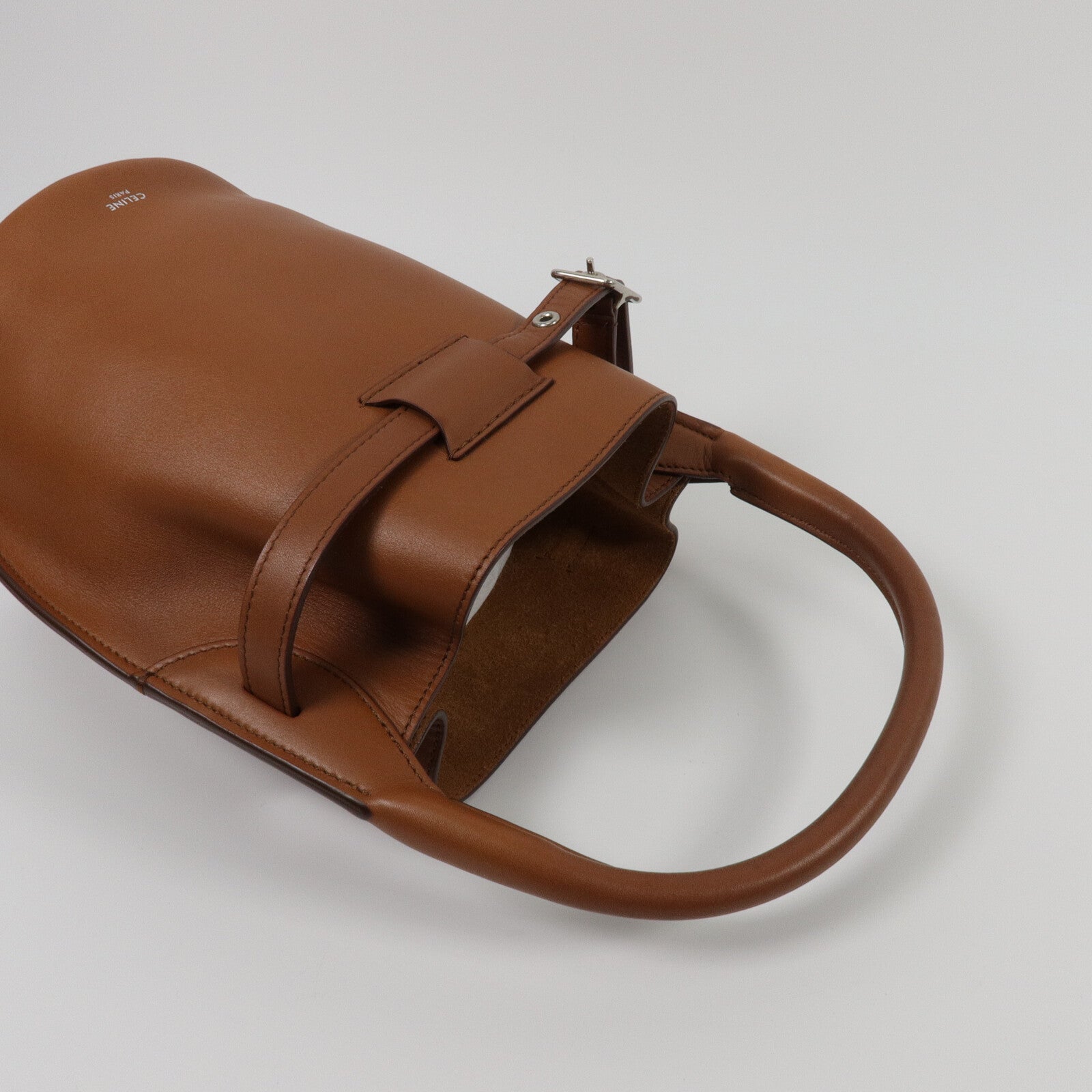 CELINE 牛皮皮革Nano Bucket手挽肩背兩用袋