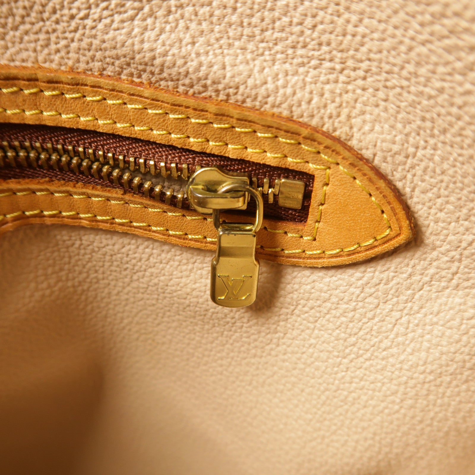 LOUIS VUITTON 【激減優惠】Monogram Bucket GM金扣手挽袋棕色