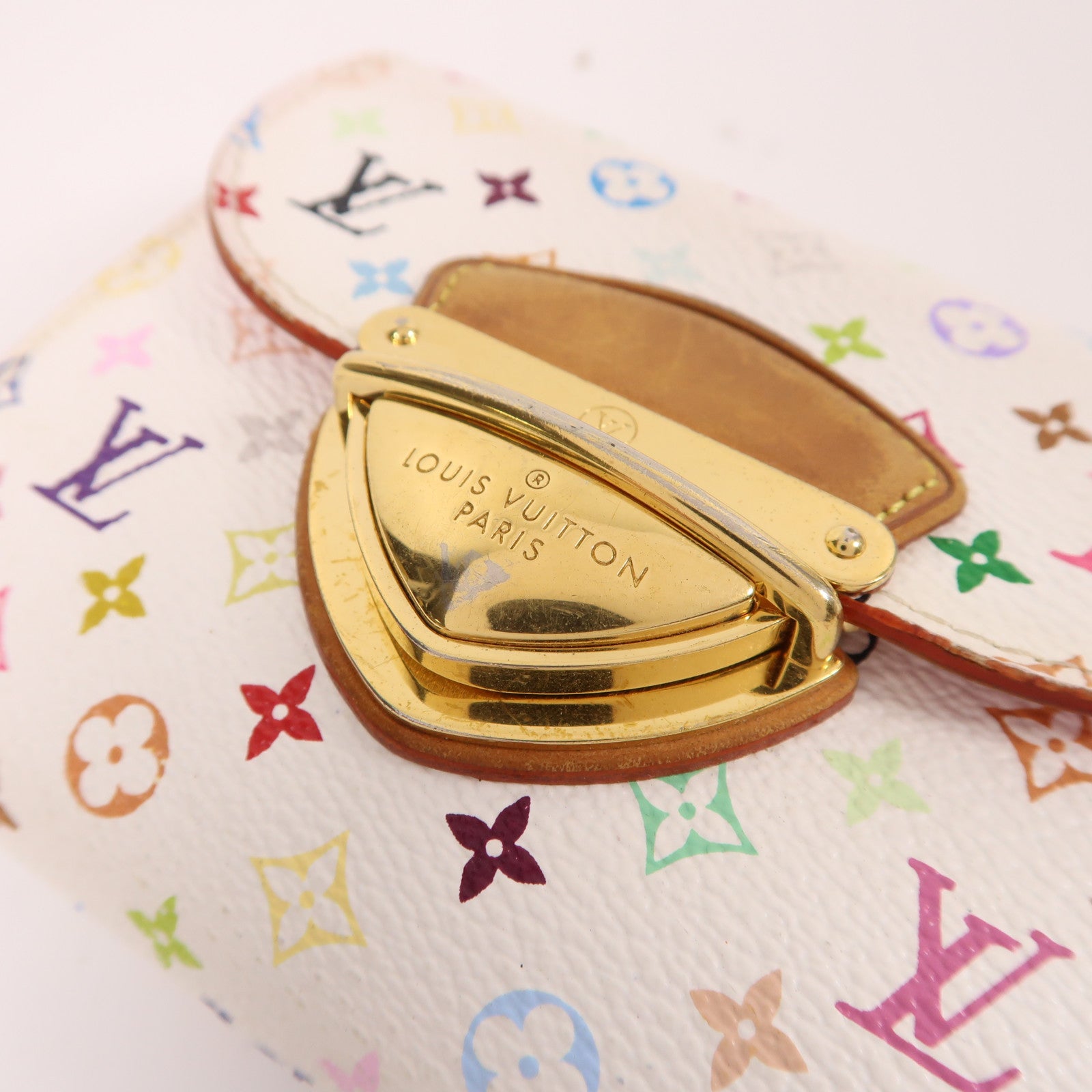 LOUIS VUITTON Monogram Multicolore Portefeuille Koala Wallet金扣錢包白色