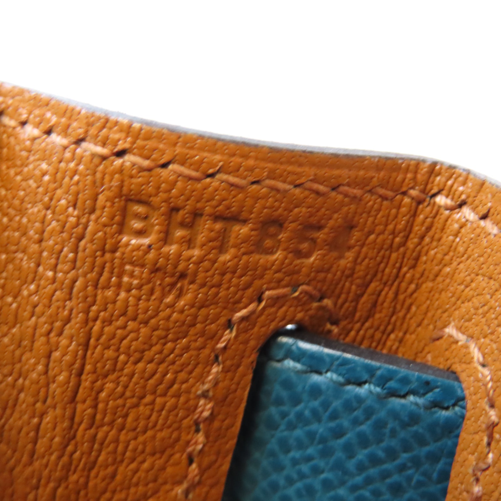 HERMES Epsom皮革Kelly 28金扣手挽肩背兩用袋藍色/深藍色