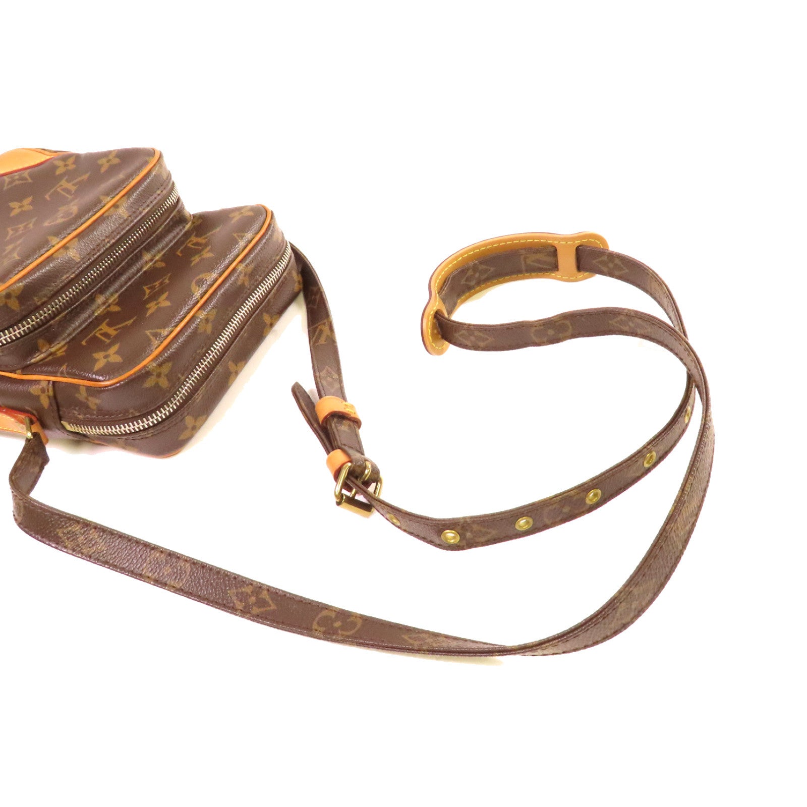 LOUIS VUITTON Monogram Amazon Shoulder Bag金扣肩背袋啡色