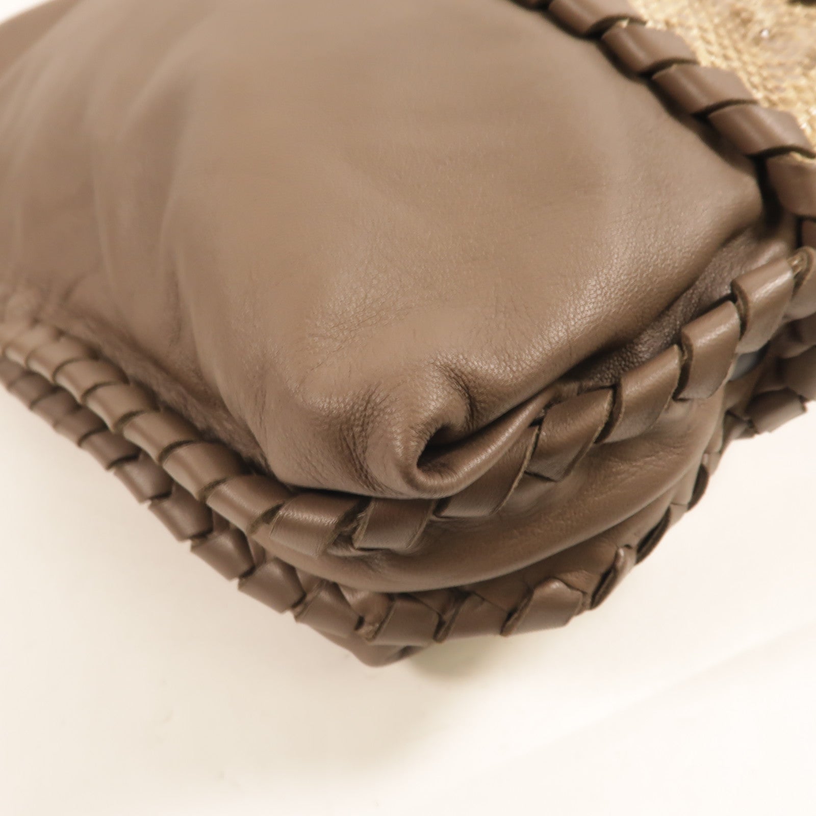 BOTTEGA VENETA 羊皮皮革/蛇皮皮革Tote Bag手挽肩背兩用袋