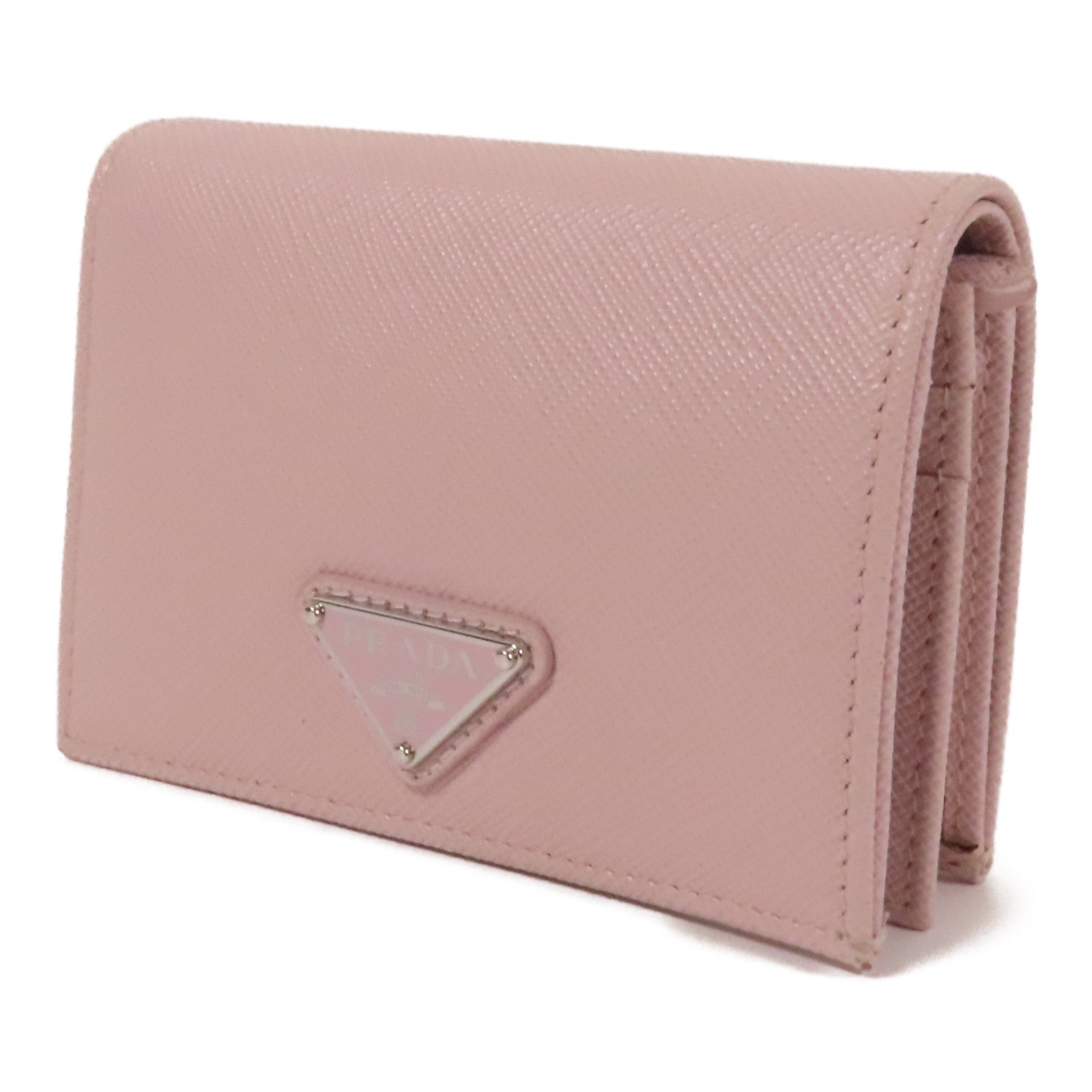 PRADA Saffiano皮革Wallet銀扣錢包