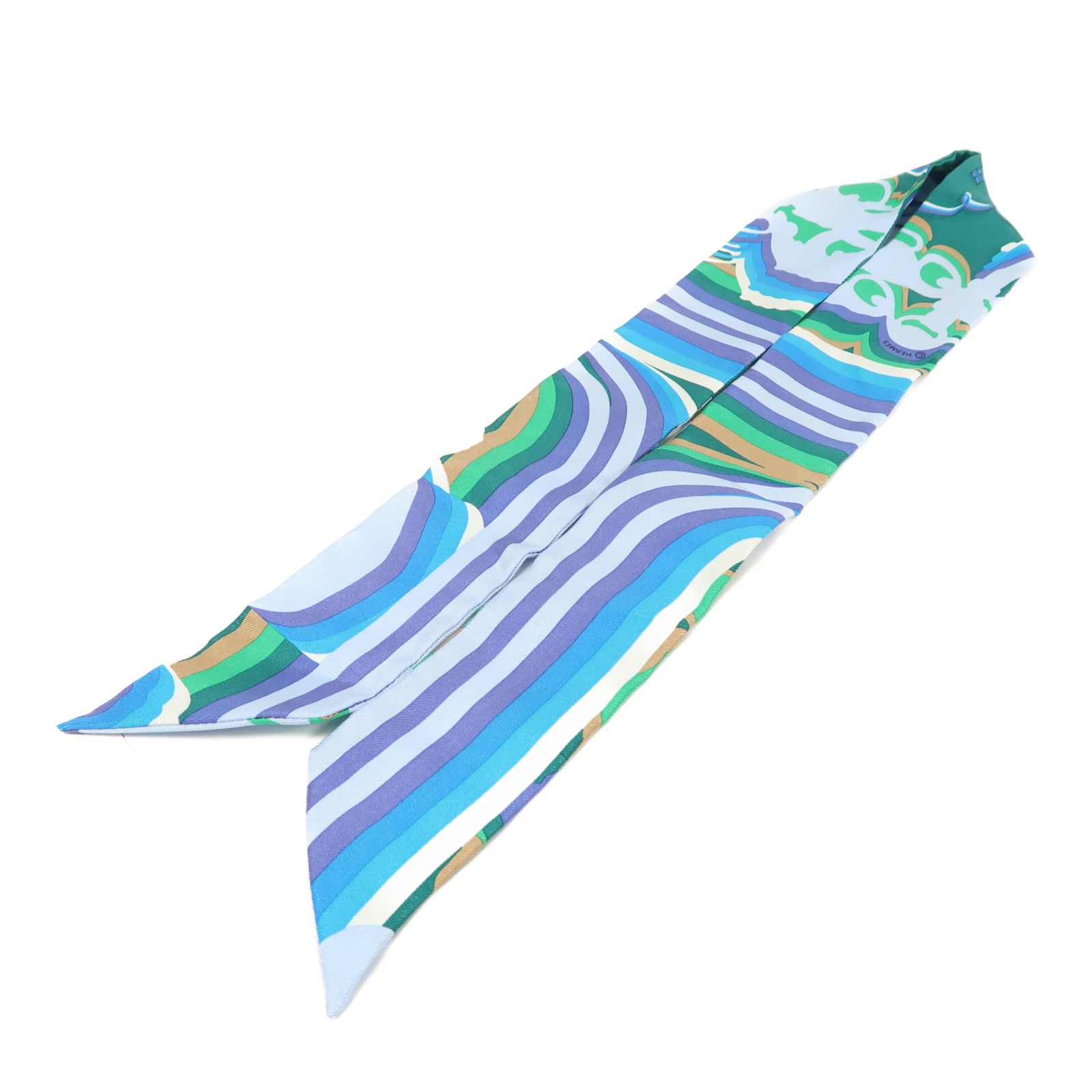 HERMES 絲質Twilly絲巾