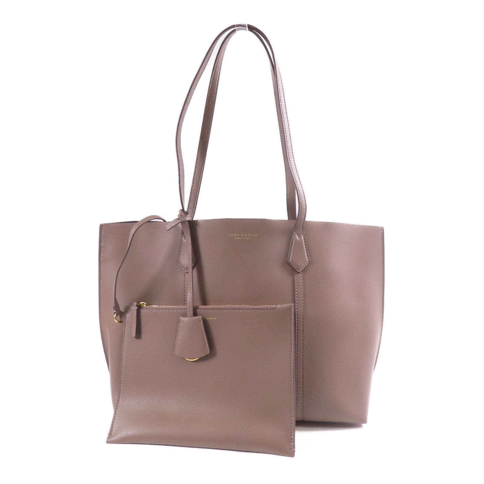 Tory Burch 牛皮皮革Perry Medium金扣手挽袋