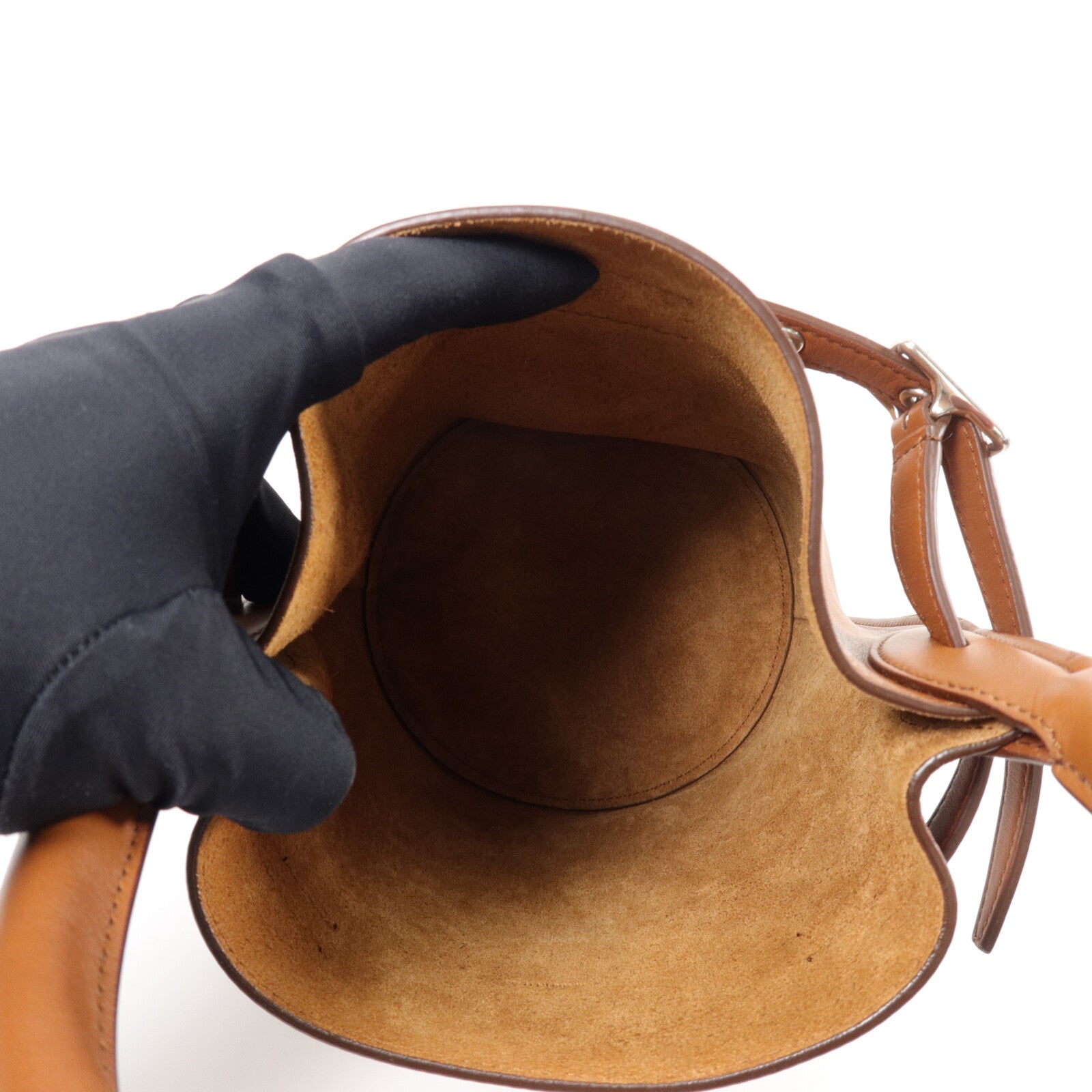 CELINE 牛皮皮革Nano Bucket手挽肩背兩用袋