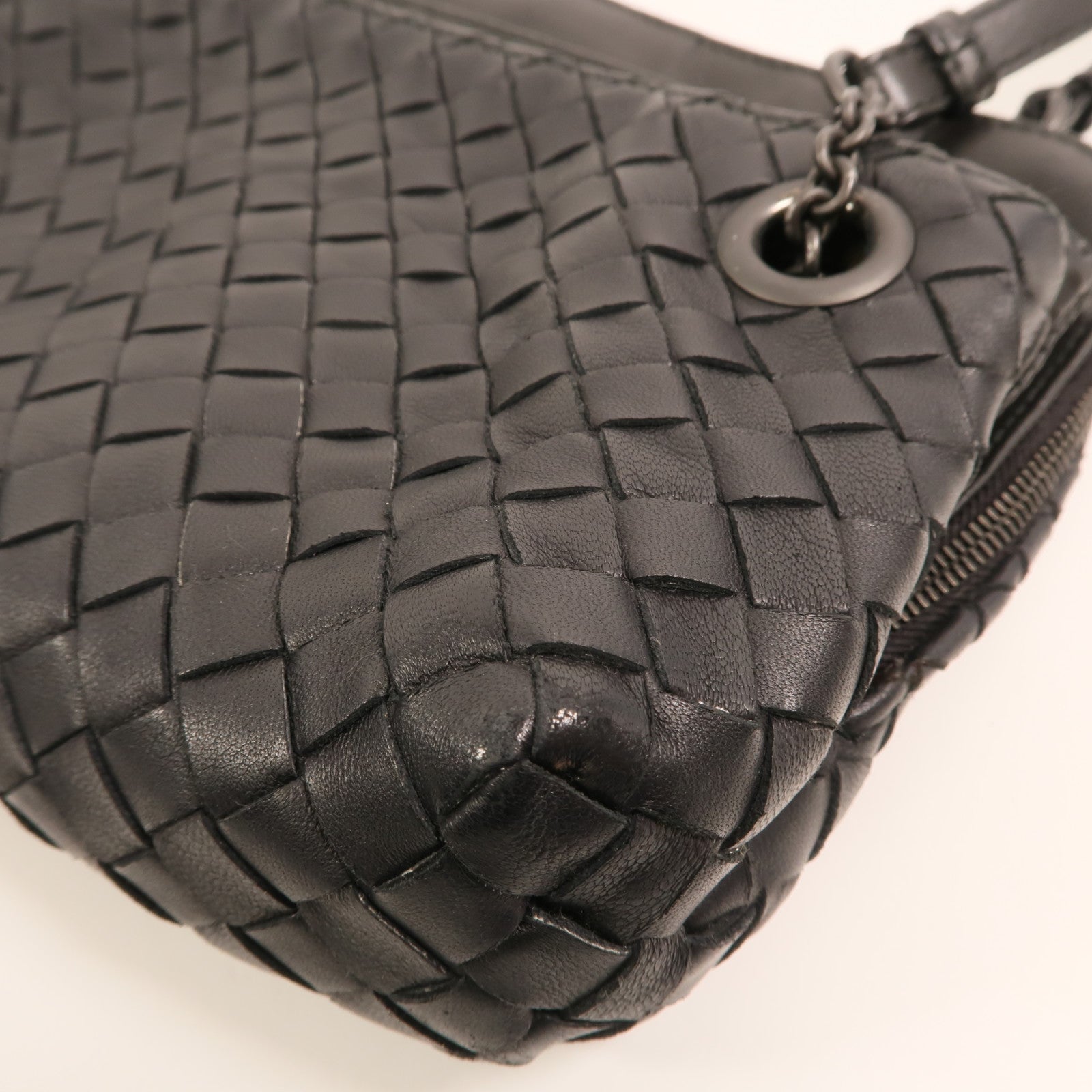 BOTTEGA VENETA 牛皮皮革Shoulder Bag鏈帶肩背袋