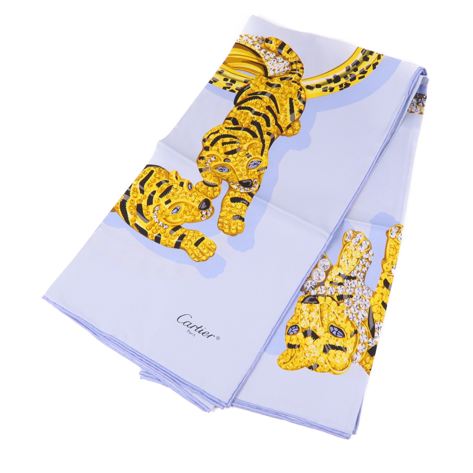 CARTIER 絲質Scarf絲巾