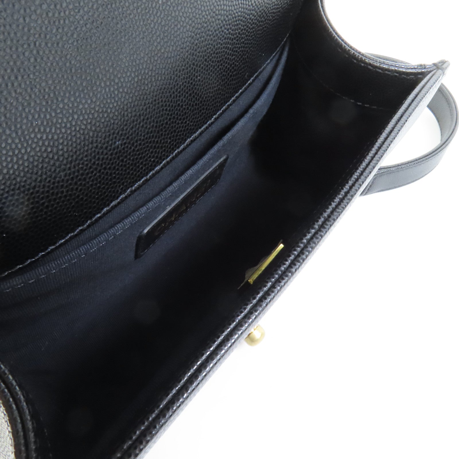 CHANEL 牛皮皮革Boy 20金扣鏈帶肩背袋