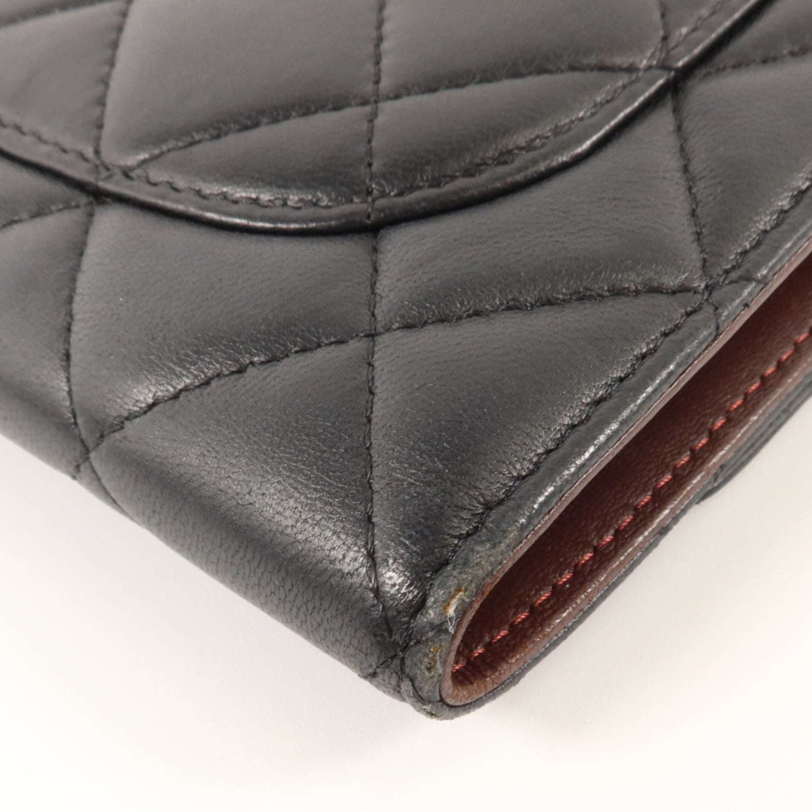 CHANEL 羊皮皮革Classic Long Flap Wallet銀扣長錢包