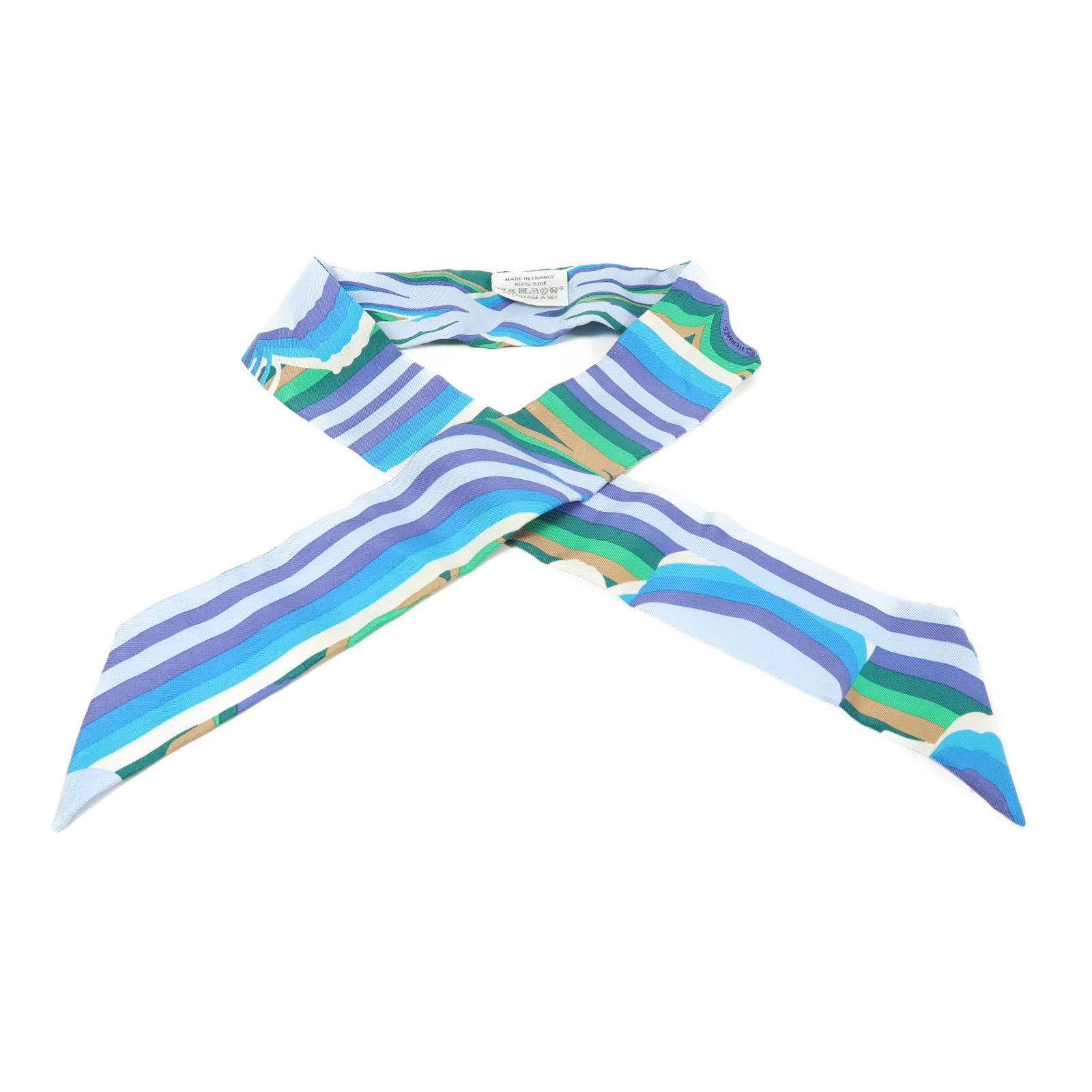 HERMES 絲質Twilly絲巾