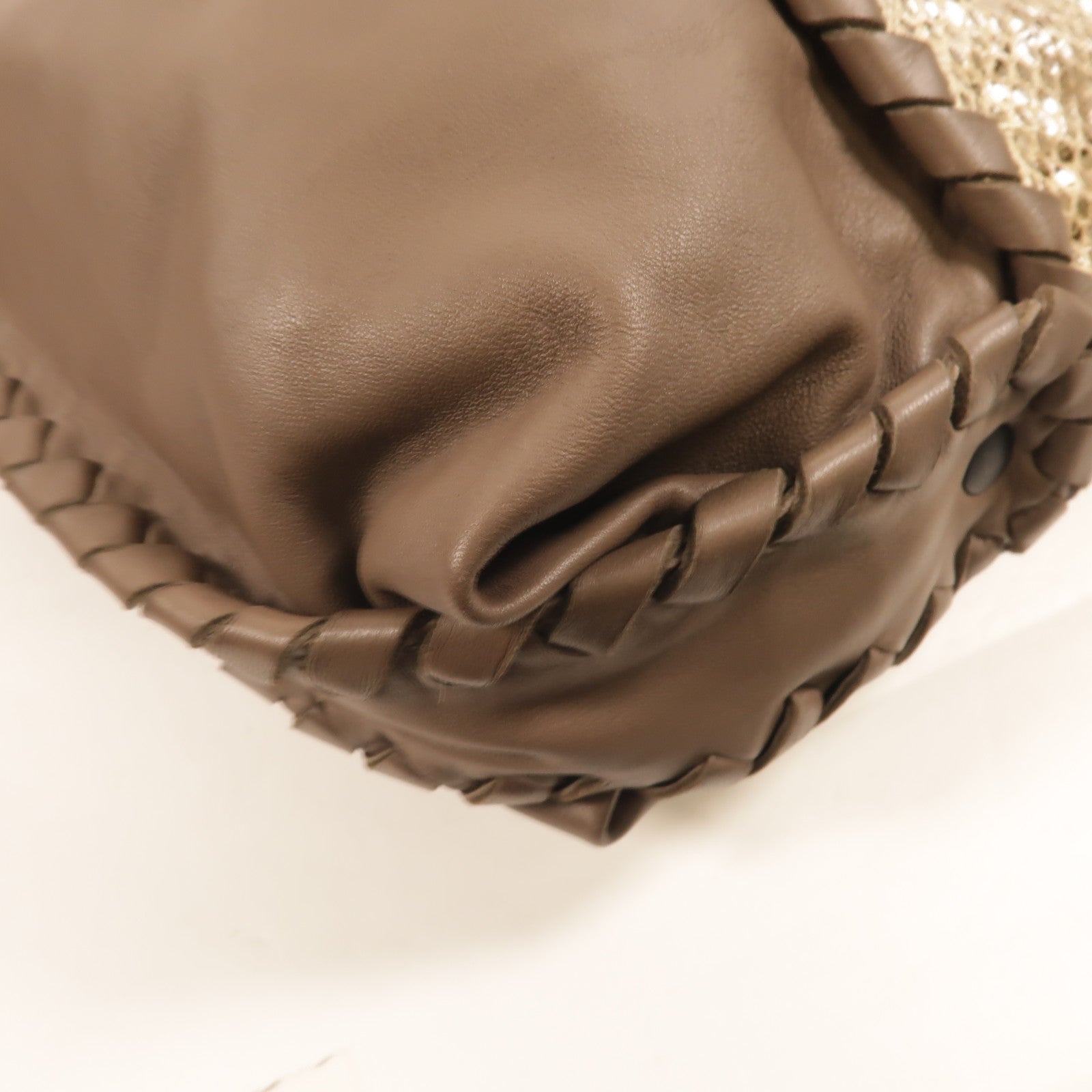 BOTTEGA VENETA 羊皮皮革/蛇皮皮革Tote Bag手挽肩背兩用袋