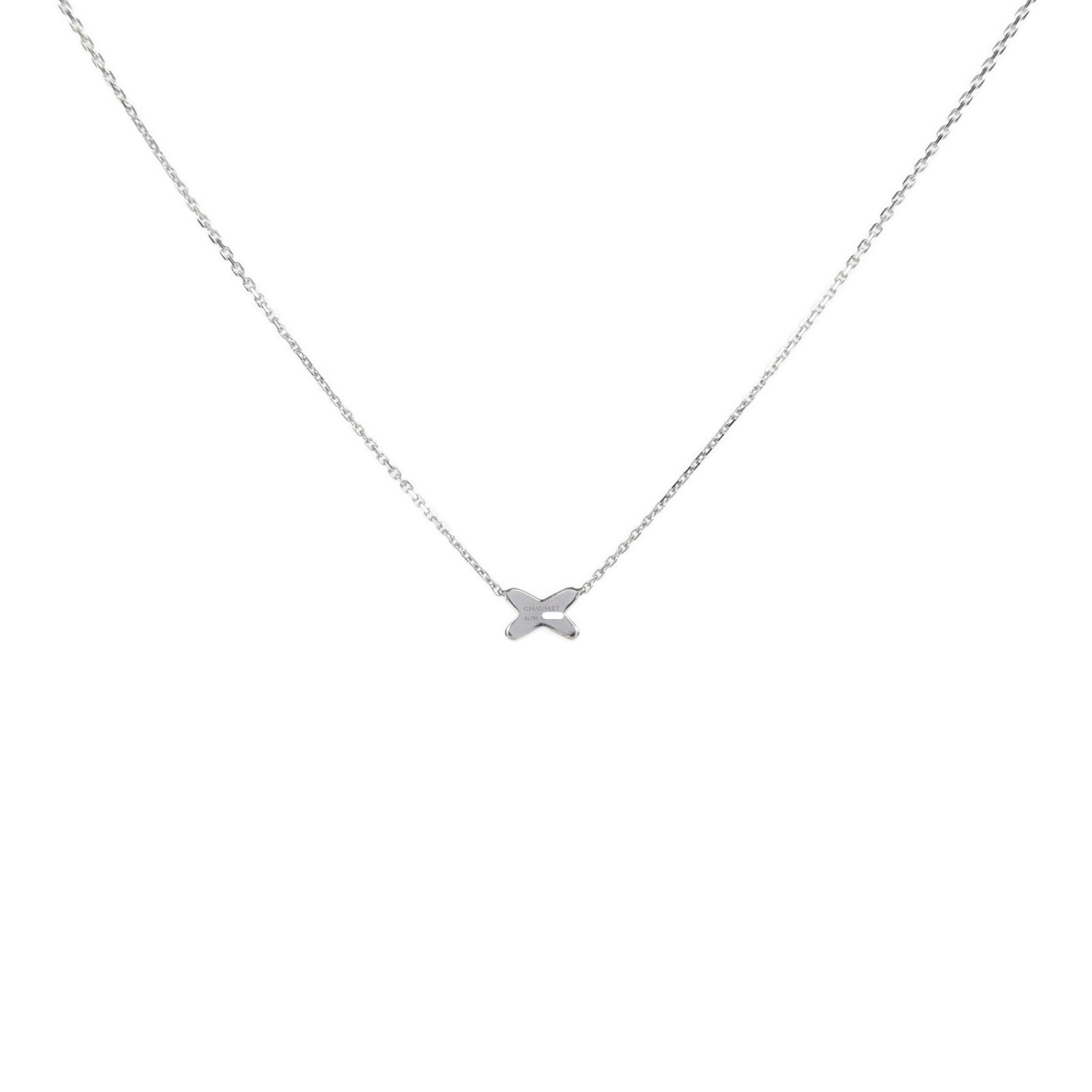 Chaumet 18K白金Diamond Jeux De Liens鑽石項鍊